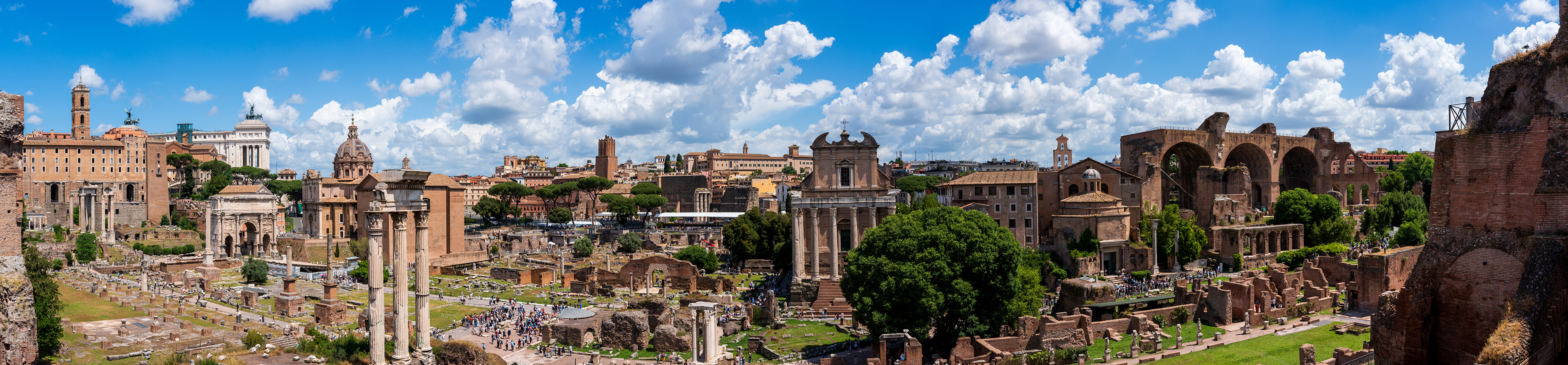 Panorama du forum romain