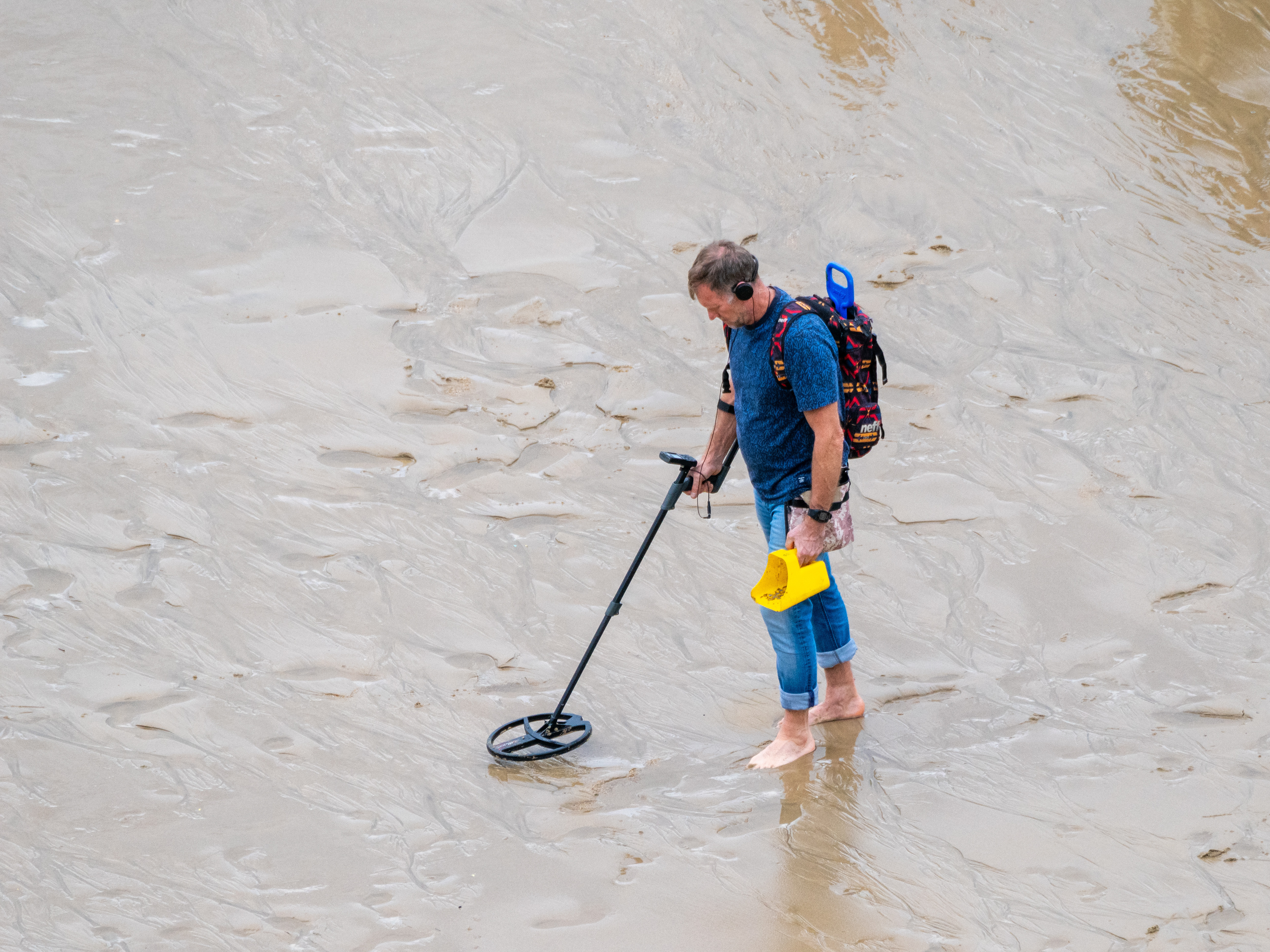 détection et métaux sur la plage