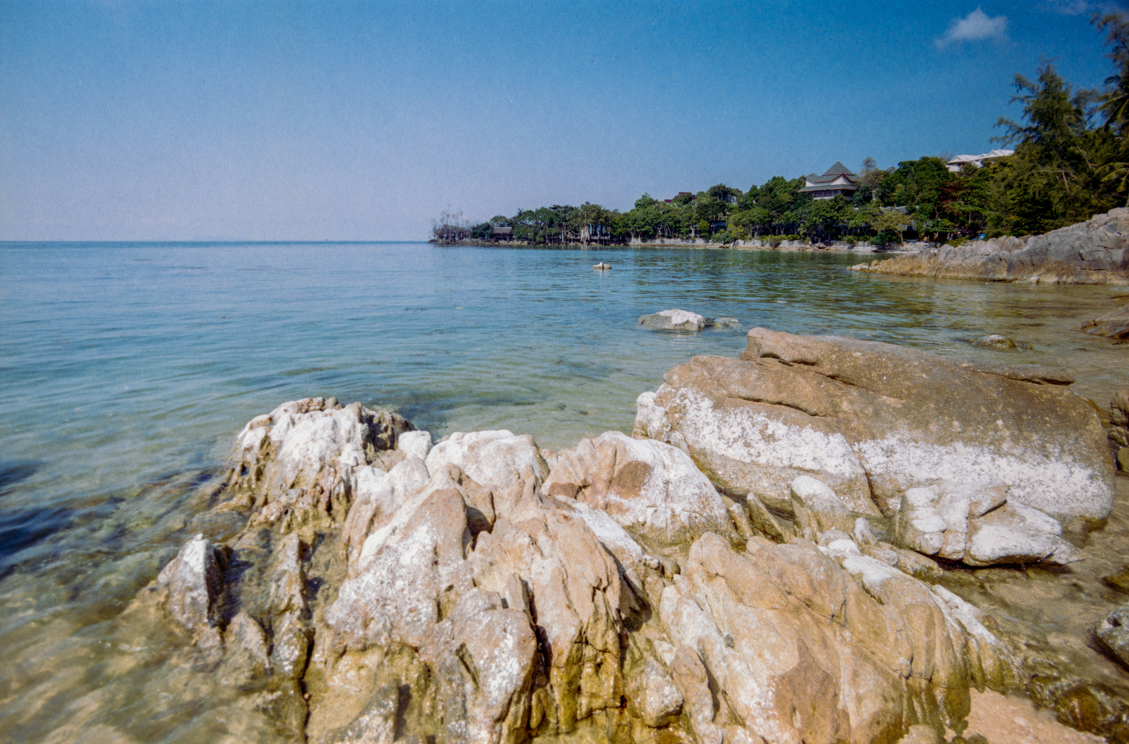 les rochers de Secret Beach, photo argentique 35mm