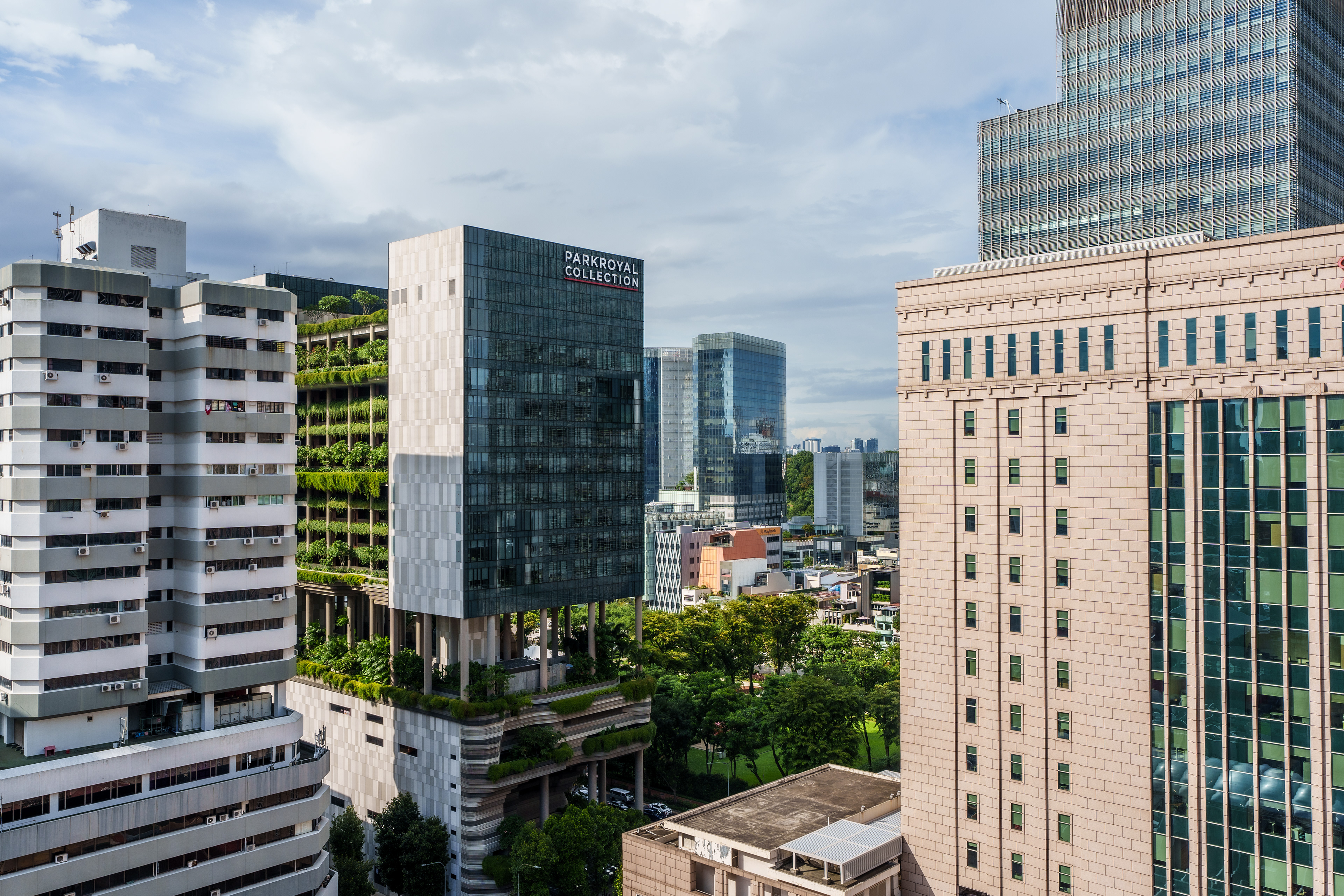 Un hôtel de luxe à dompte la narture, Singapour est "vert" à sa façon
