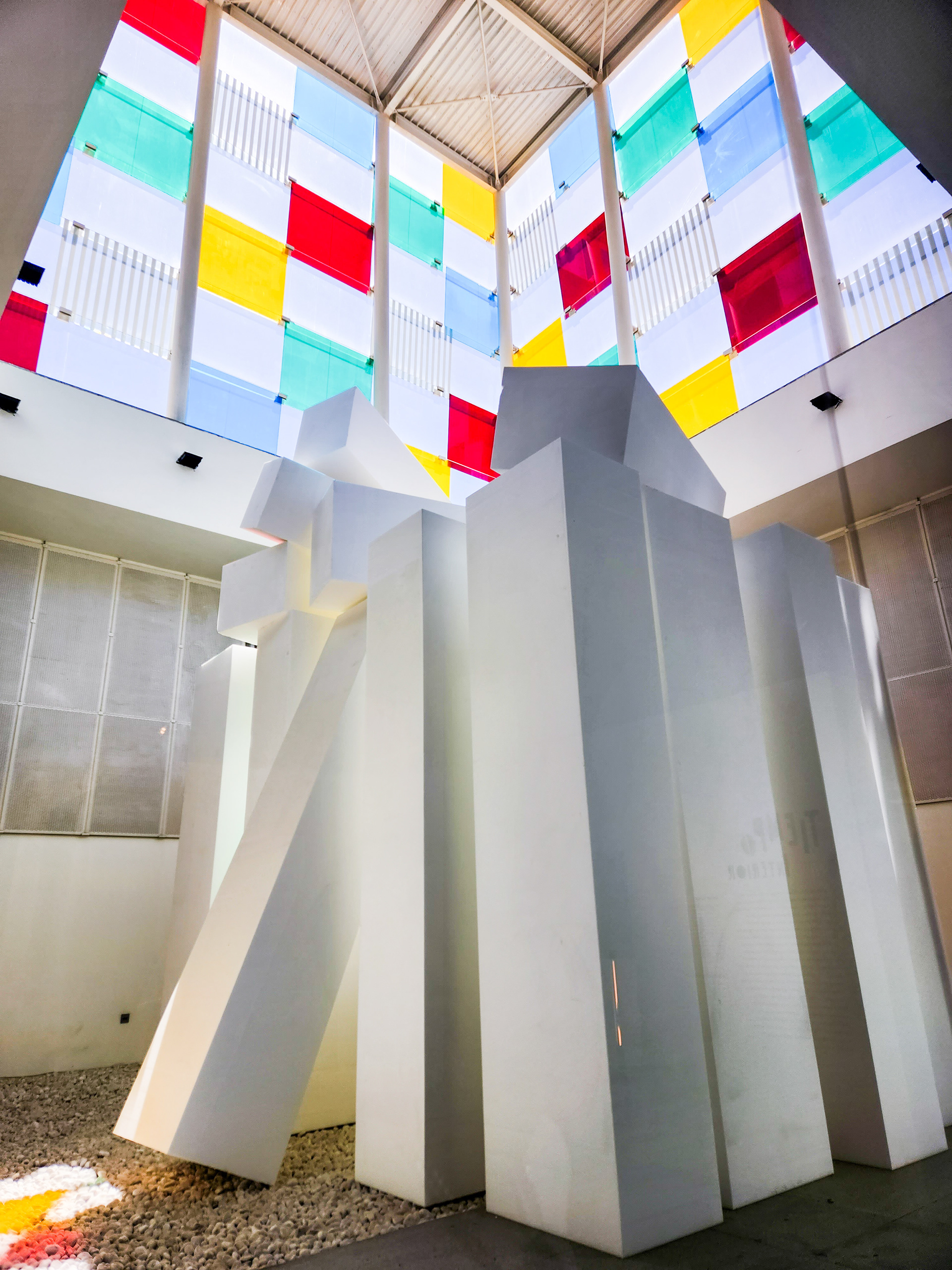 A l'intérieur du musée Pompidou Málaga