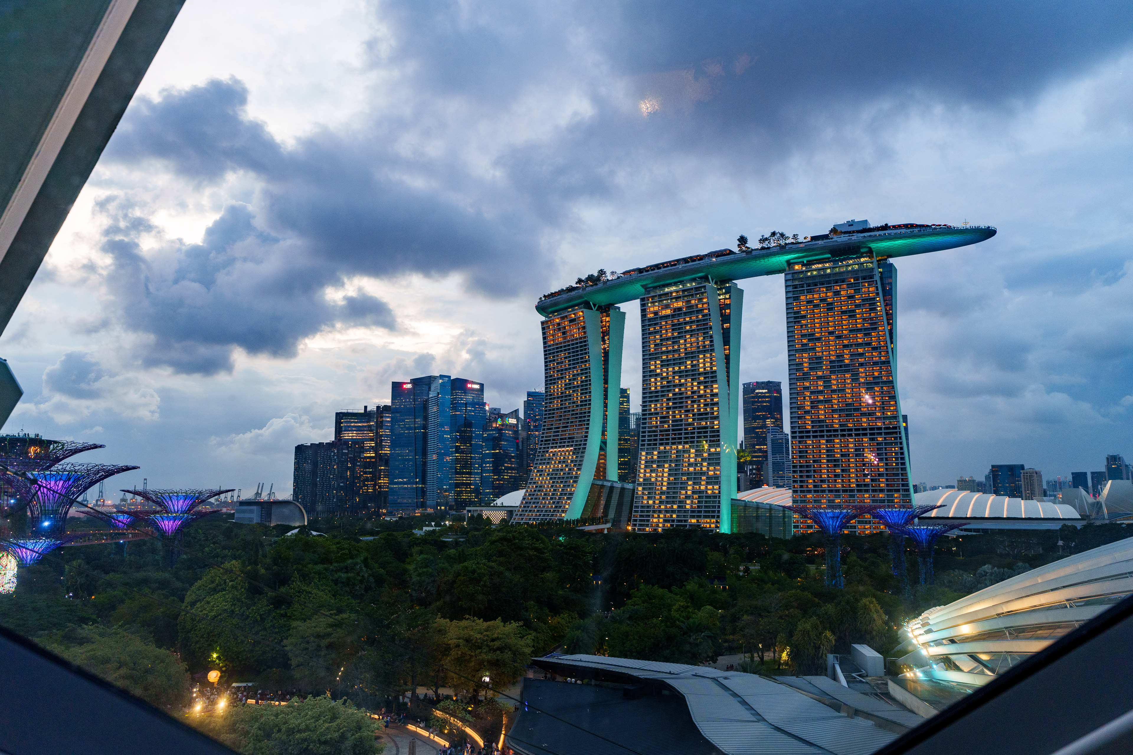 Marina Bays Sands depuis Cloud Forest