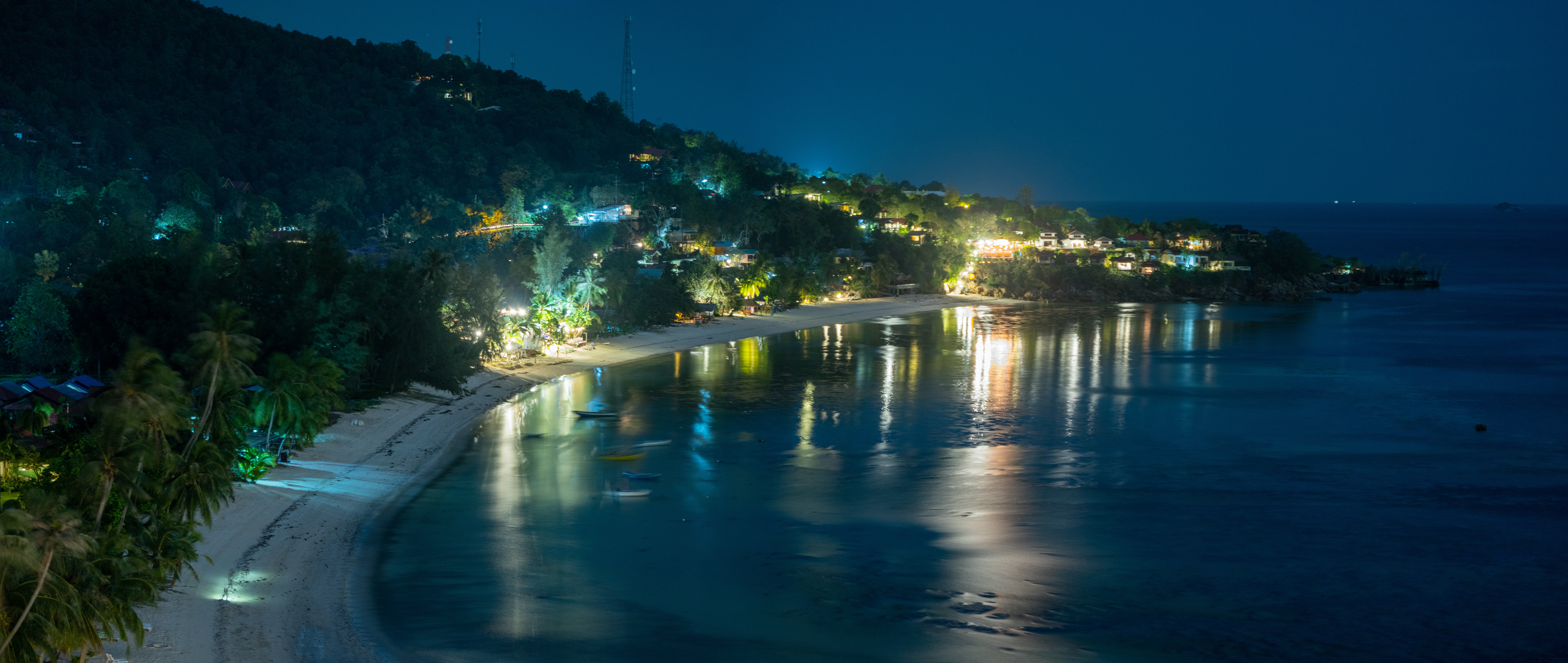 Haad Yao; la plage, de nuit