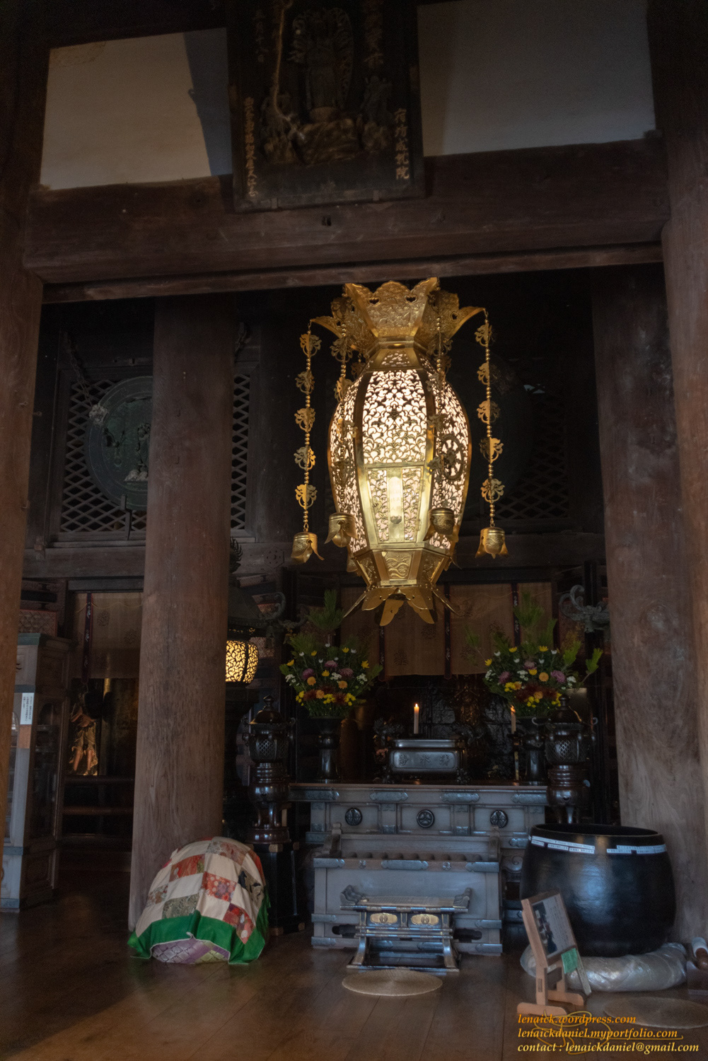 A l'intérieur du Kiyomizu Dera Hondo