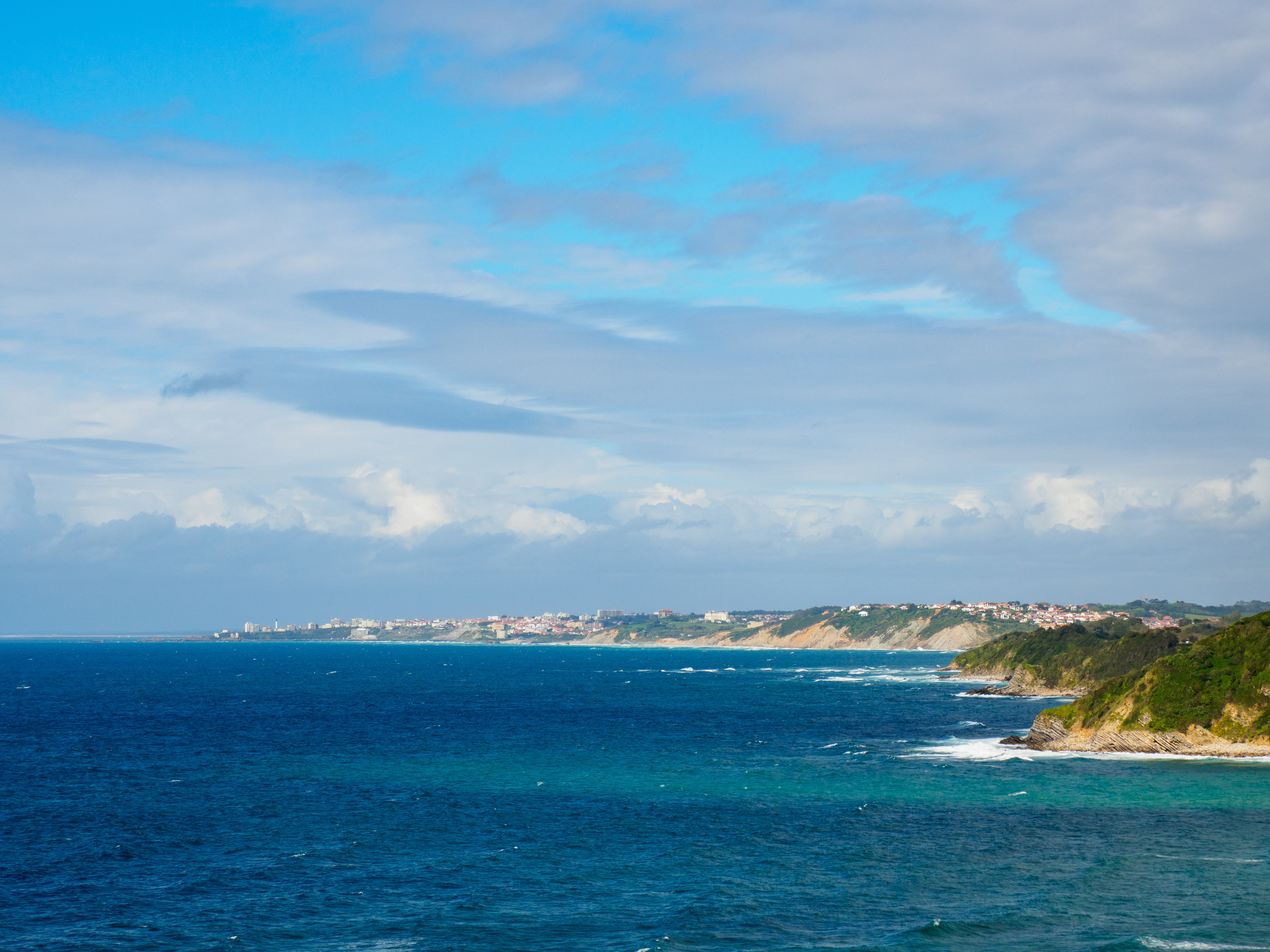 la côte basque nord vue de Saint-Jean-de-Luz