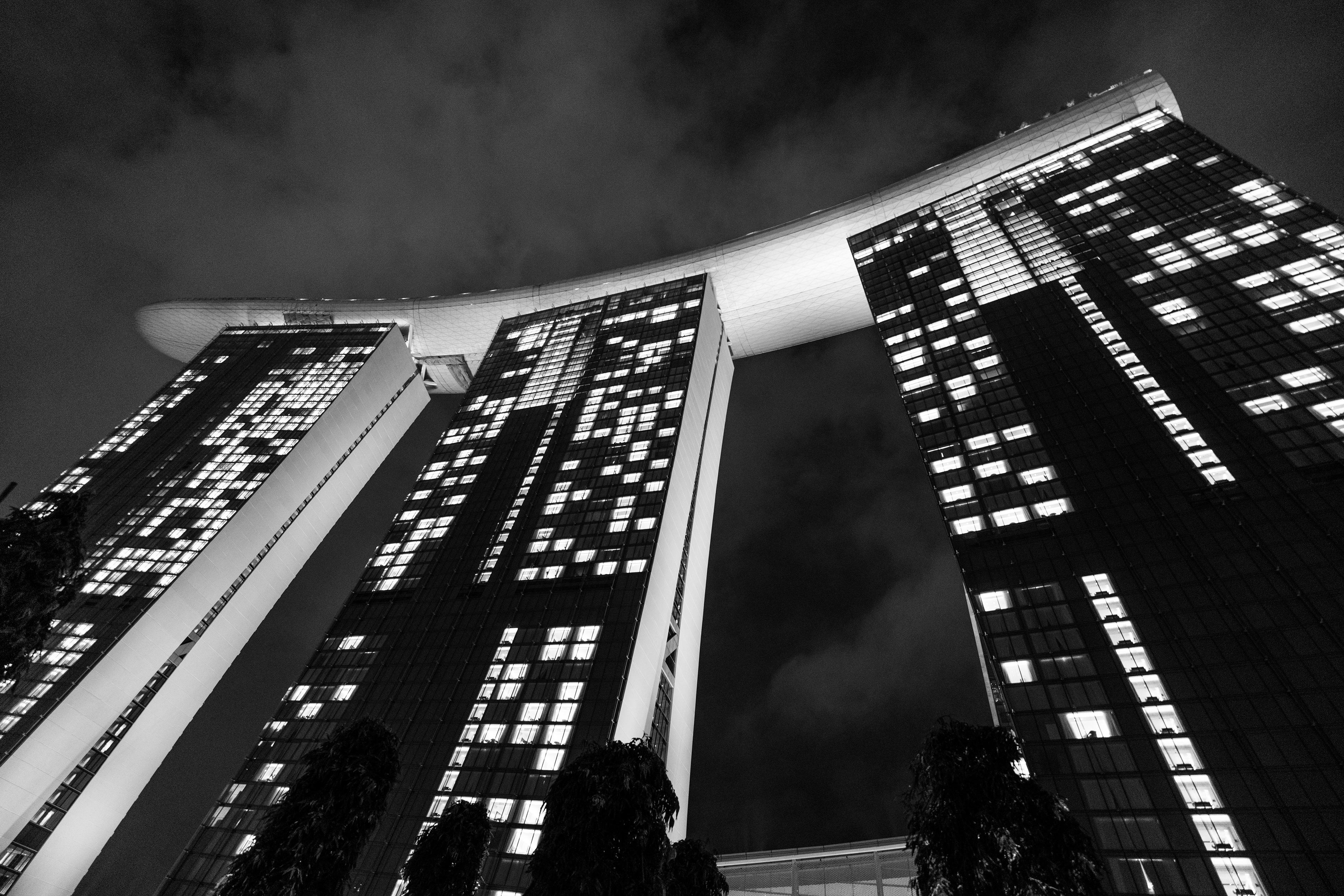 vu depuis Marina bay
