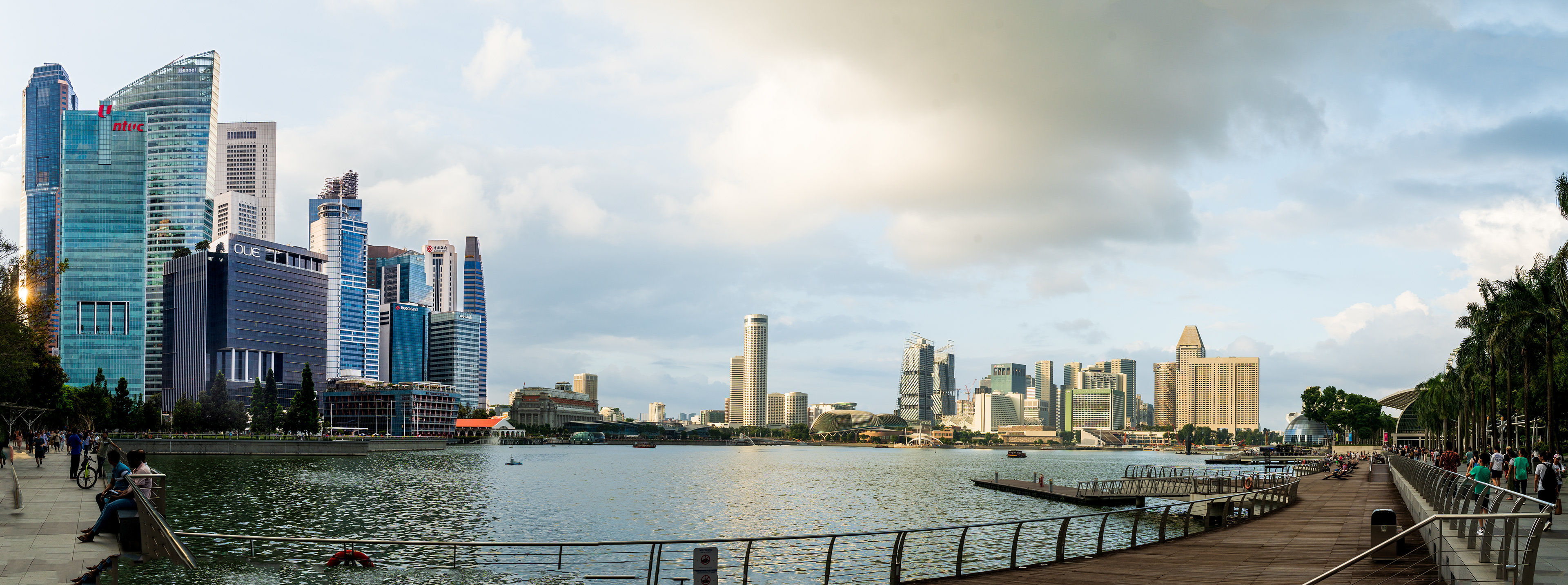 Marina Bay vue d'un rooftop