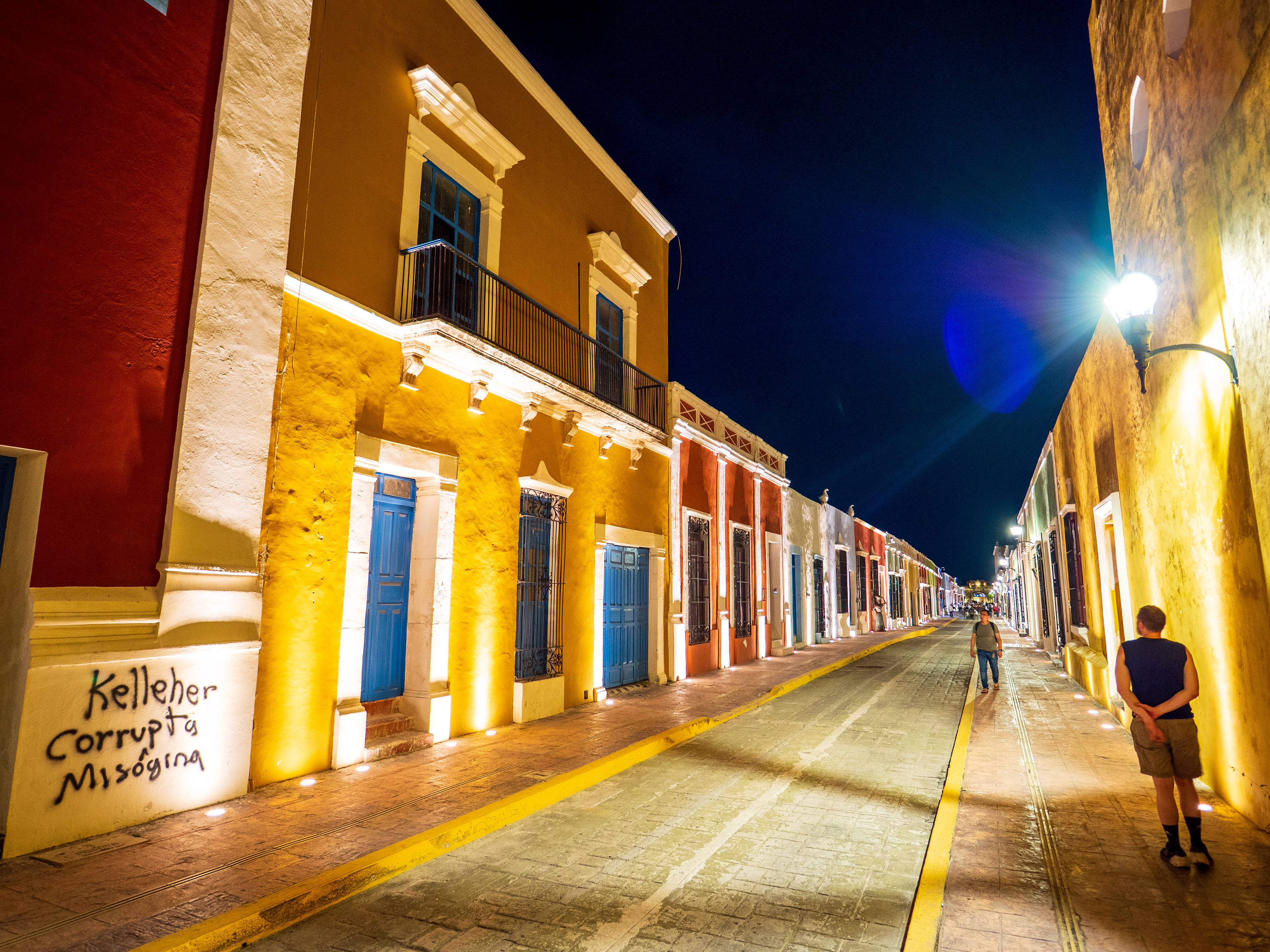 façades éclairées