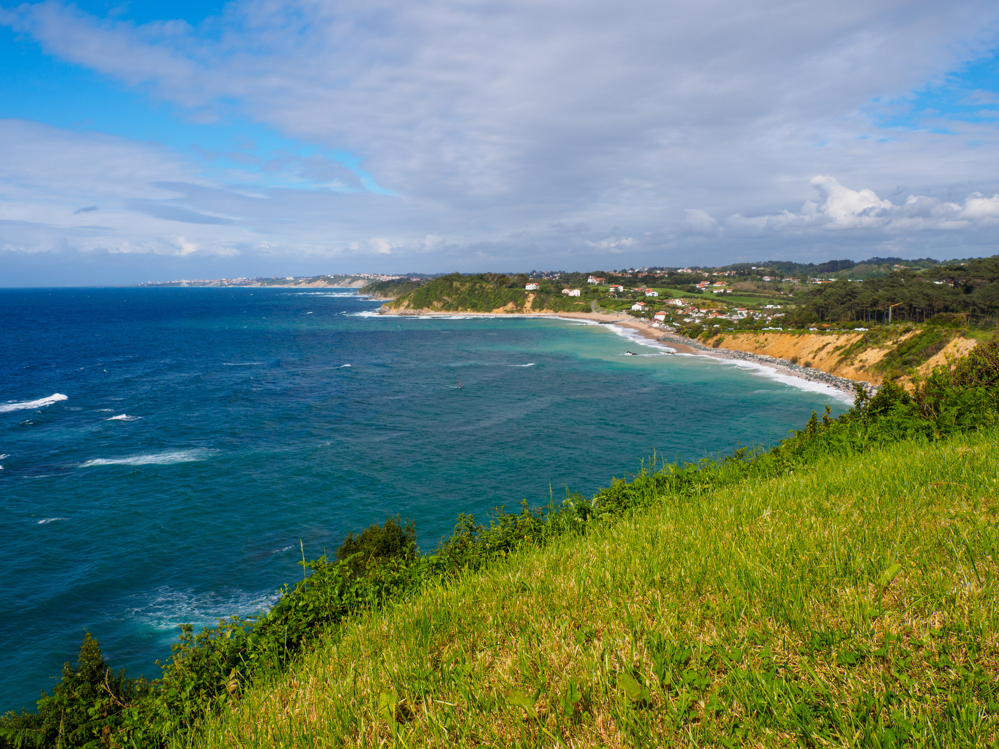 la côte basque nord vue de Saint-Jean-de-Luz