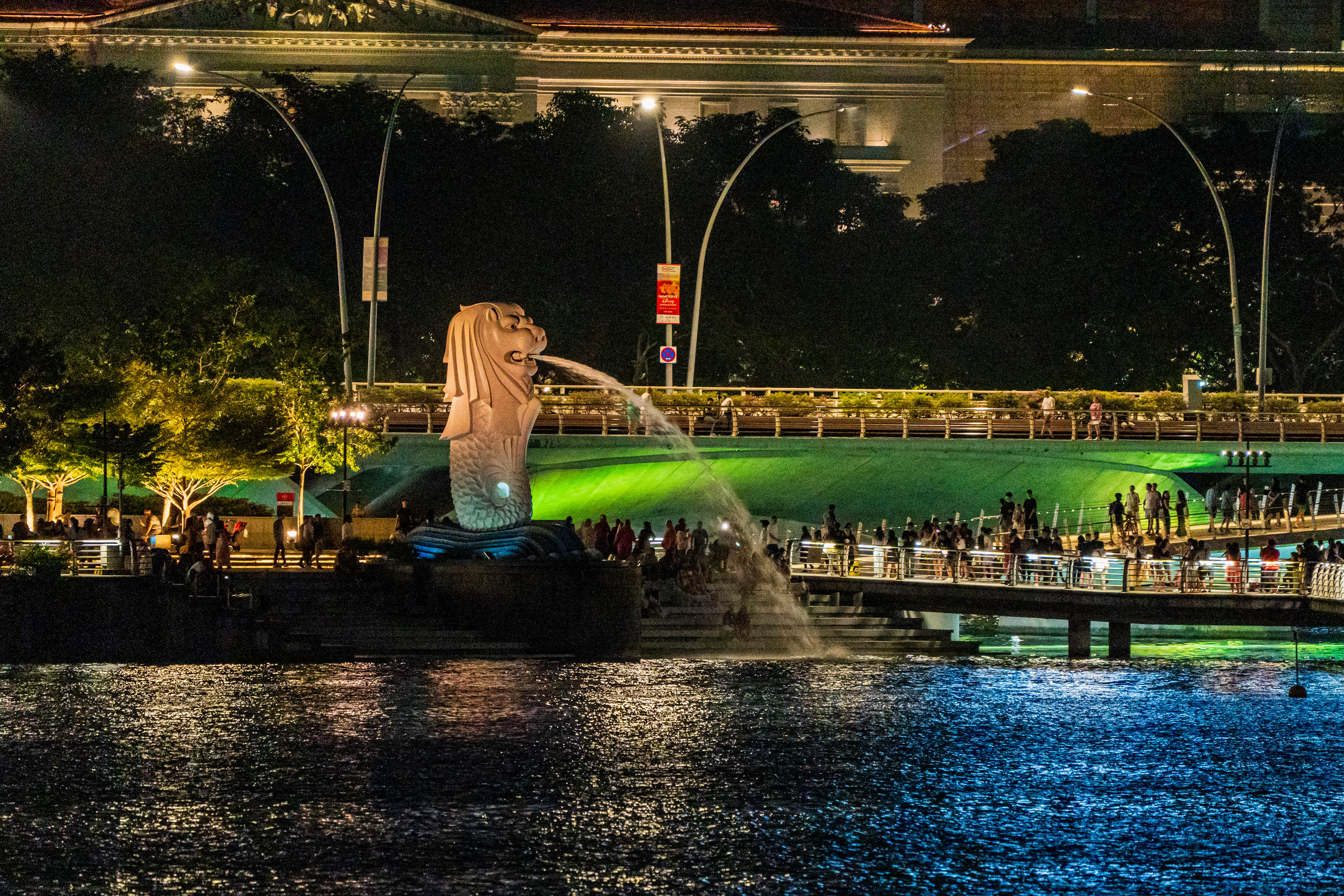 Le Merlion de nuit