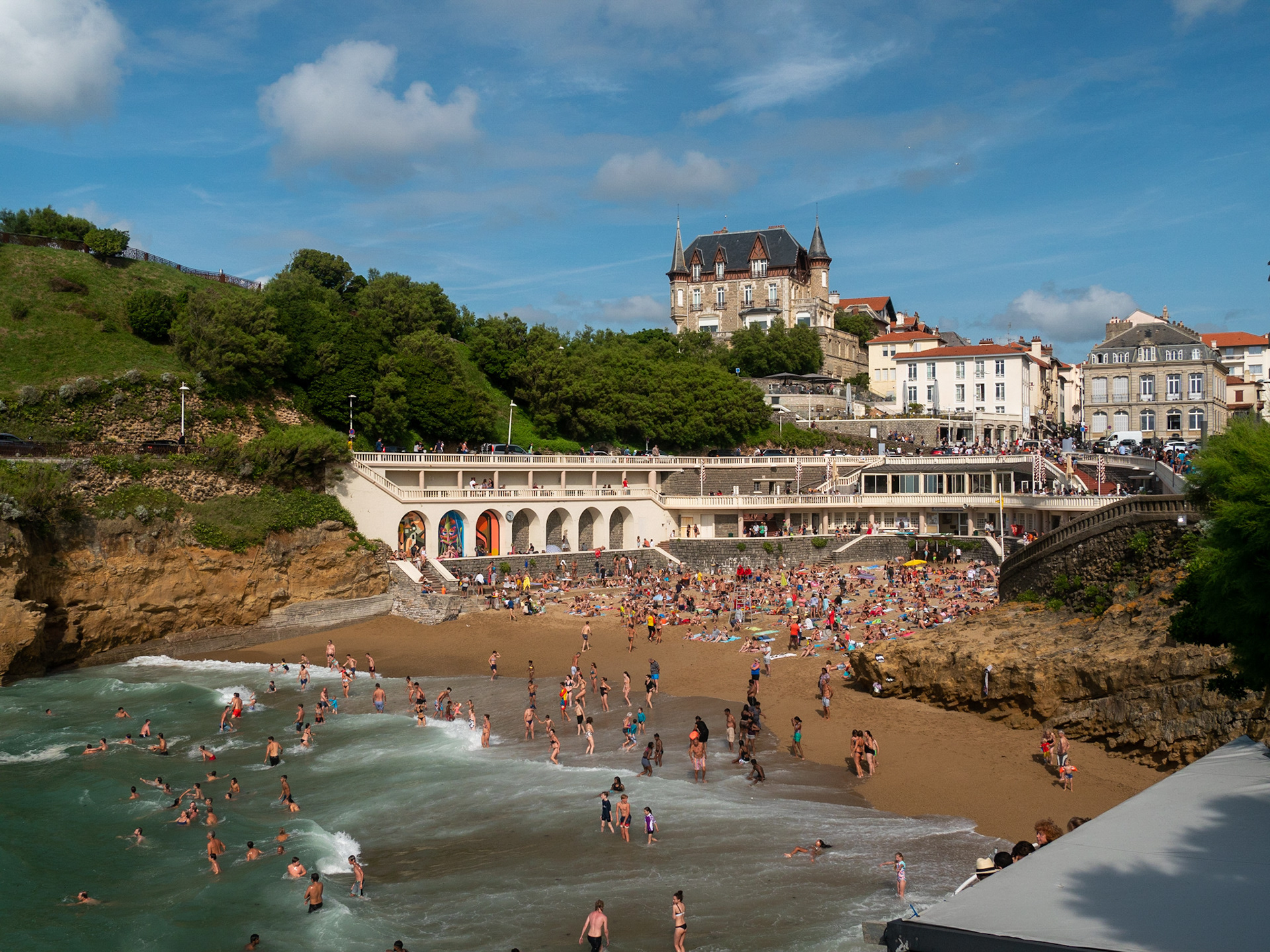 Plage du port vieux, juillet 2019