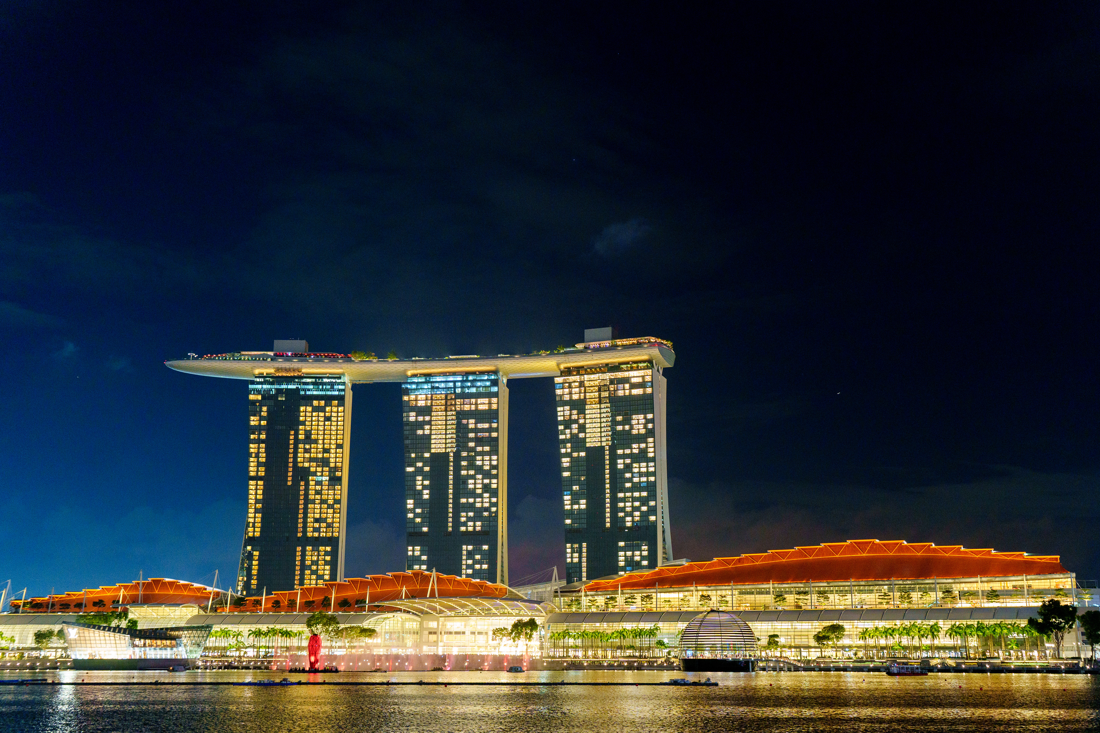 vu depuis Marina Bay