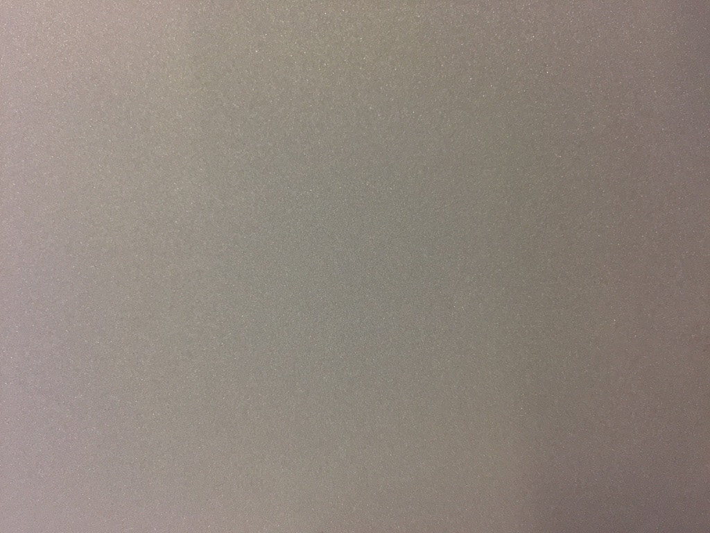 A detailed photo of the crystal-blasted aluminum