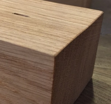The solid wooden base
