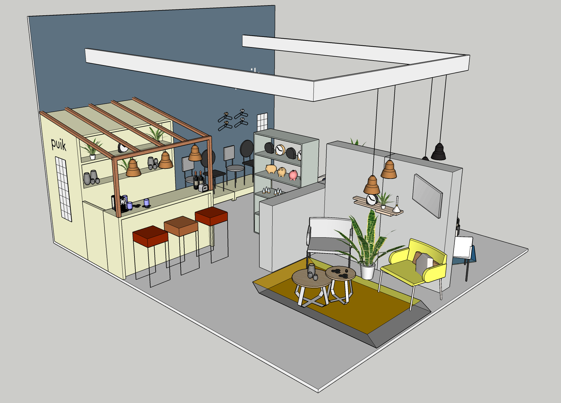 The SketchUp drawing
