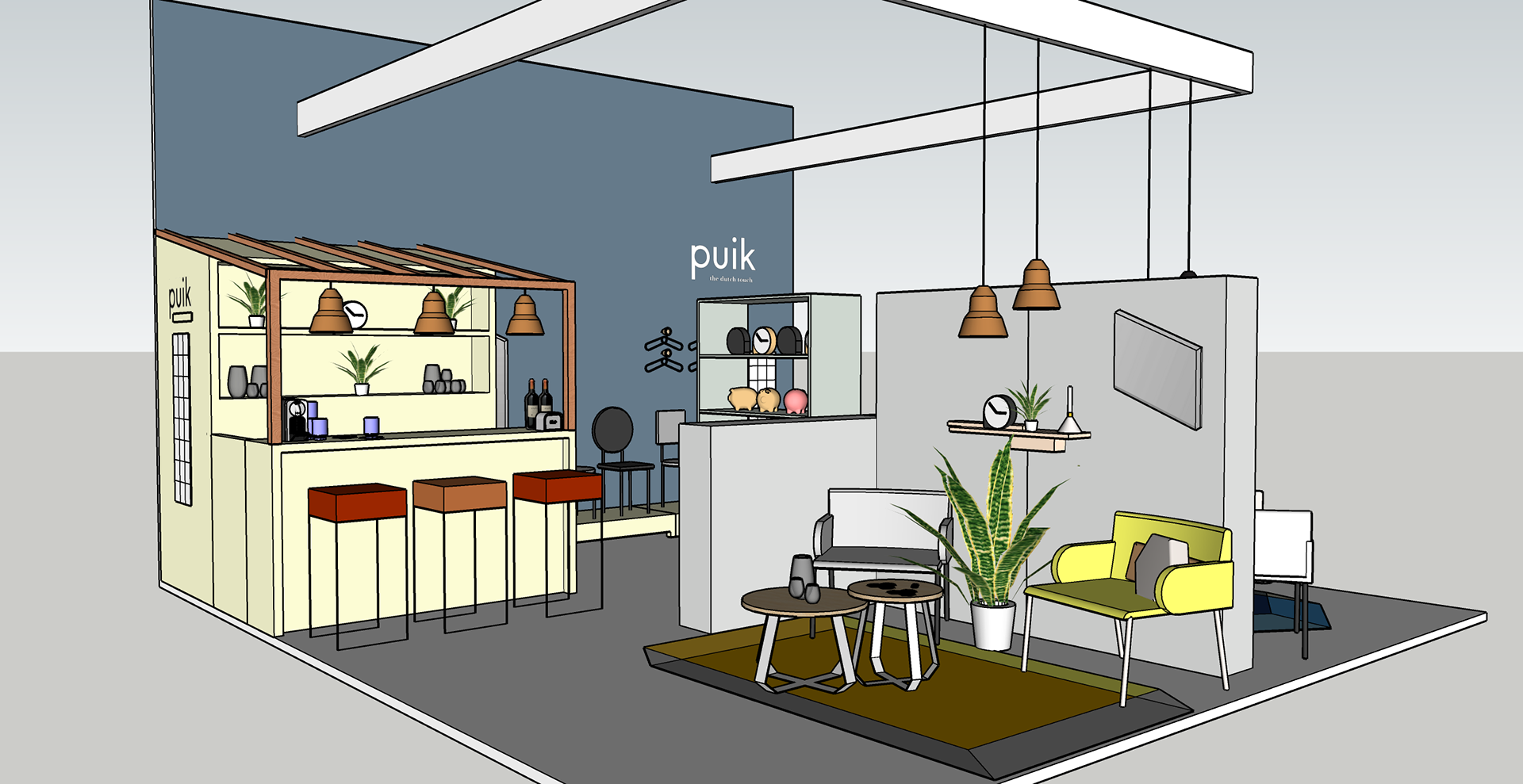 The SketchUp drawing