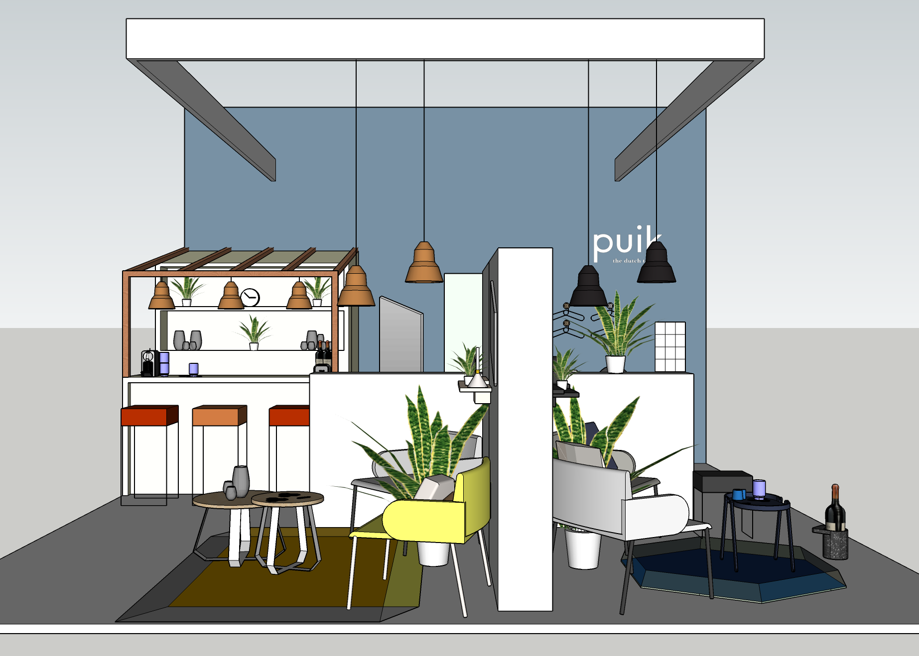 The SketchUp drawing