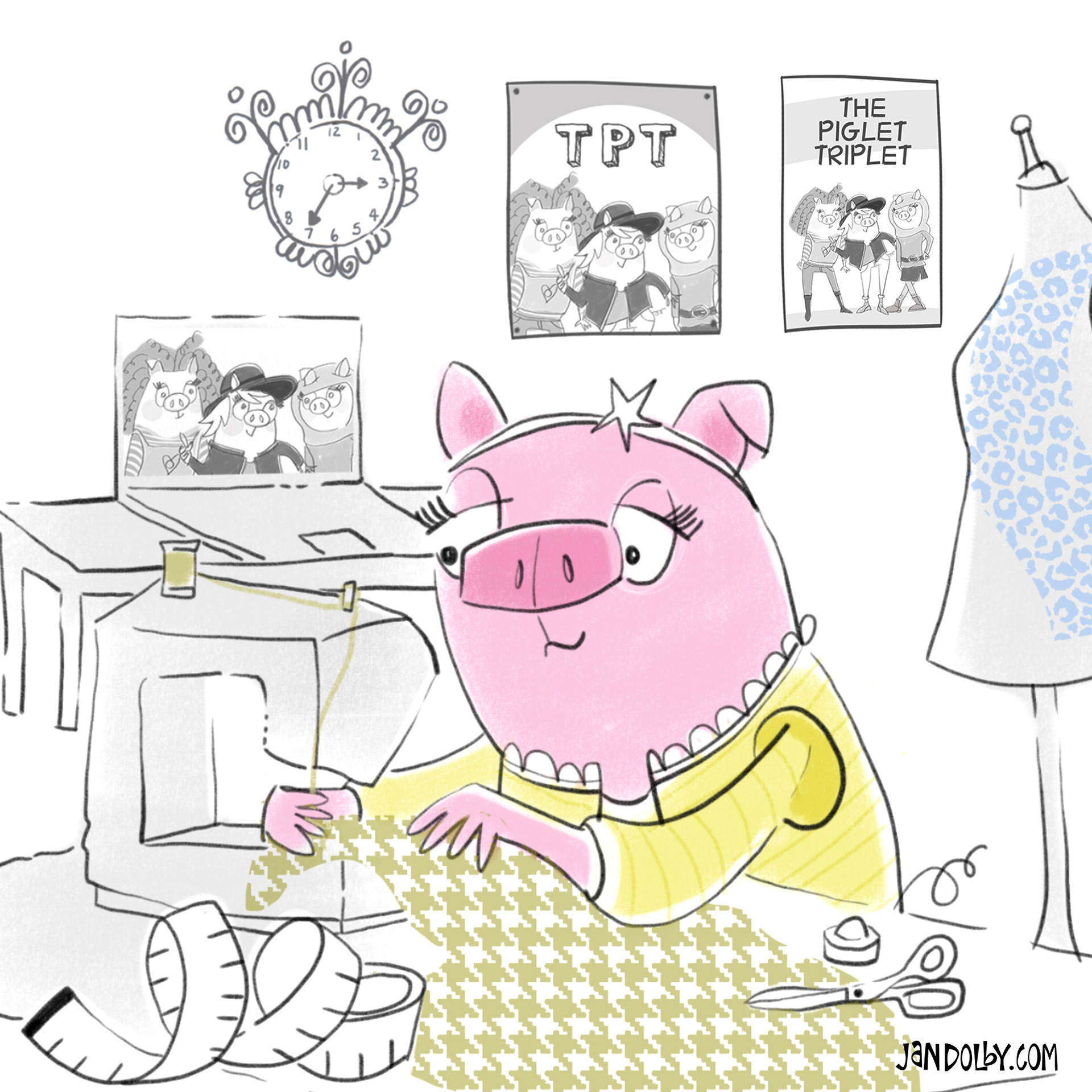Willa creating by Jan Dolby