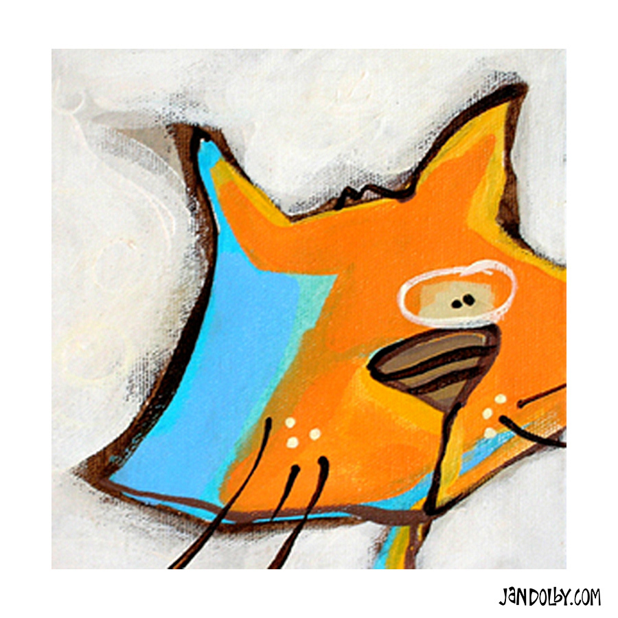 Orange cat by Jan Dolby