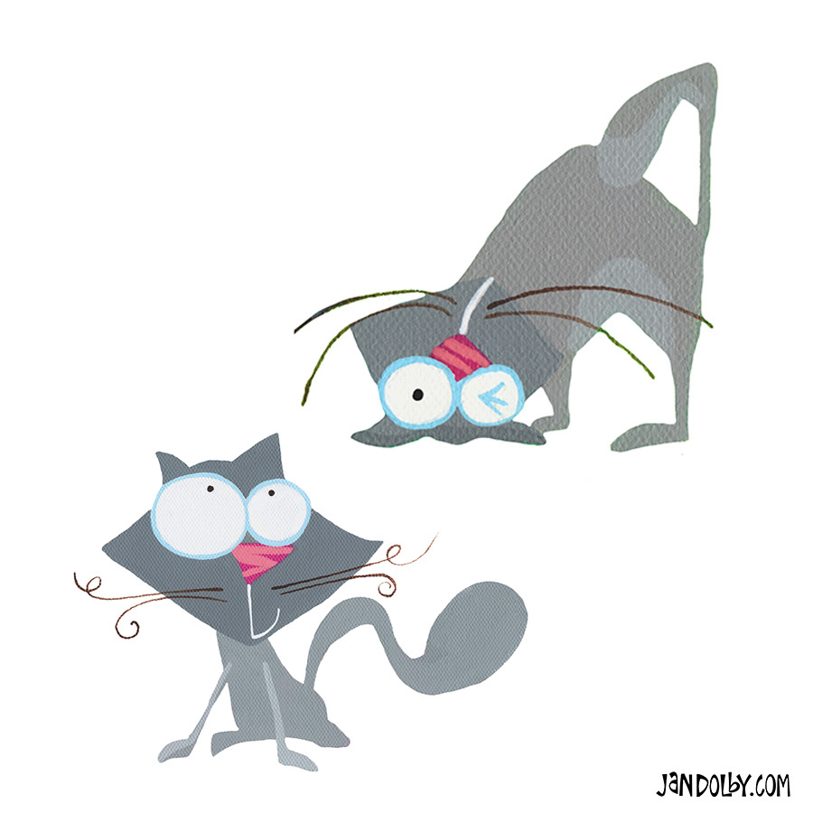 Gabby cat by Jan Dolby