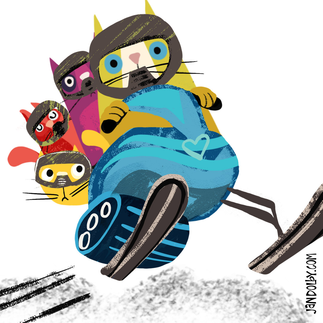 Cats in the Arctic by Jan Dolby
