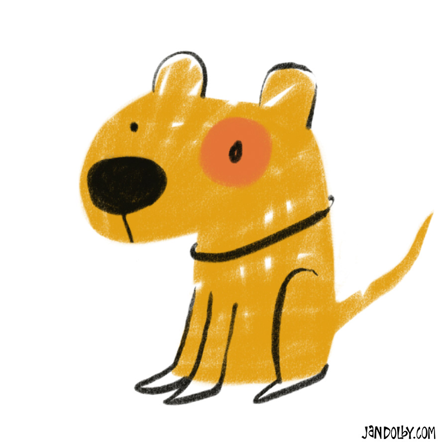 Orange Mutt by Jan Dolby