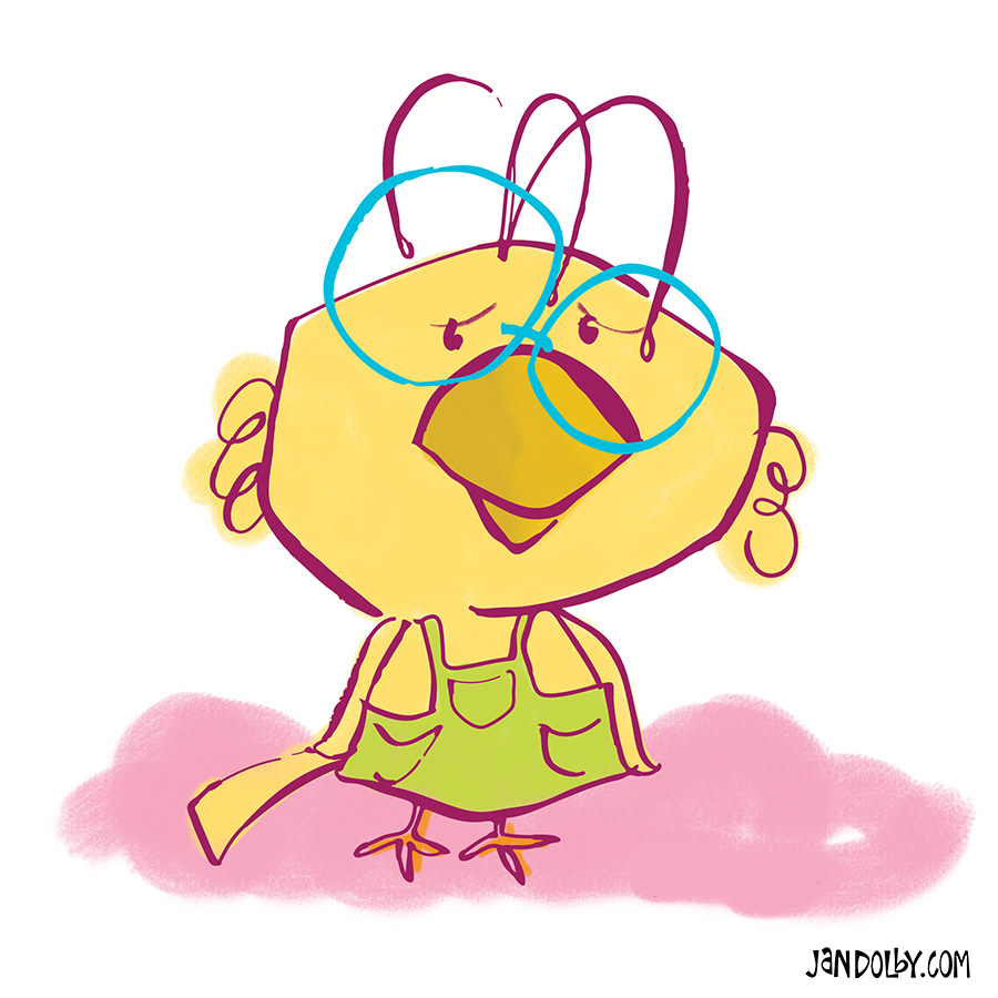 Yellow bird by Jan Dolby