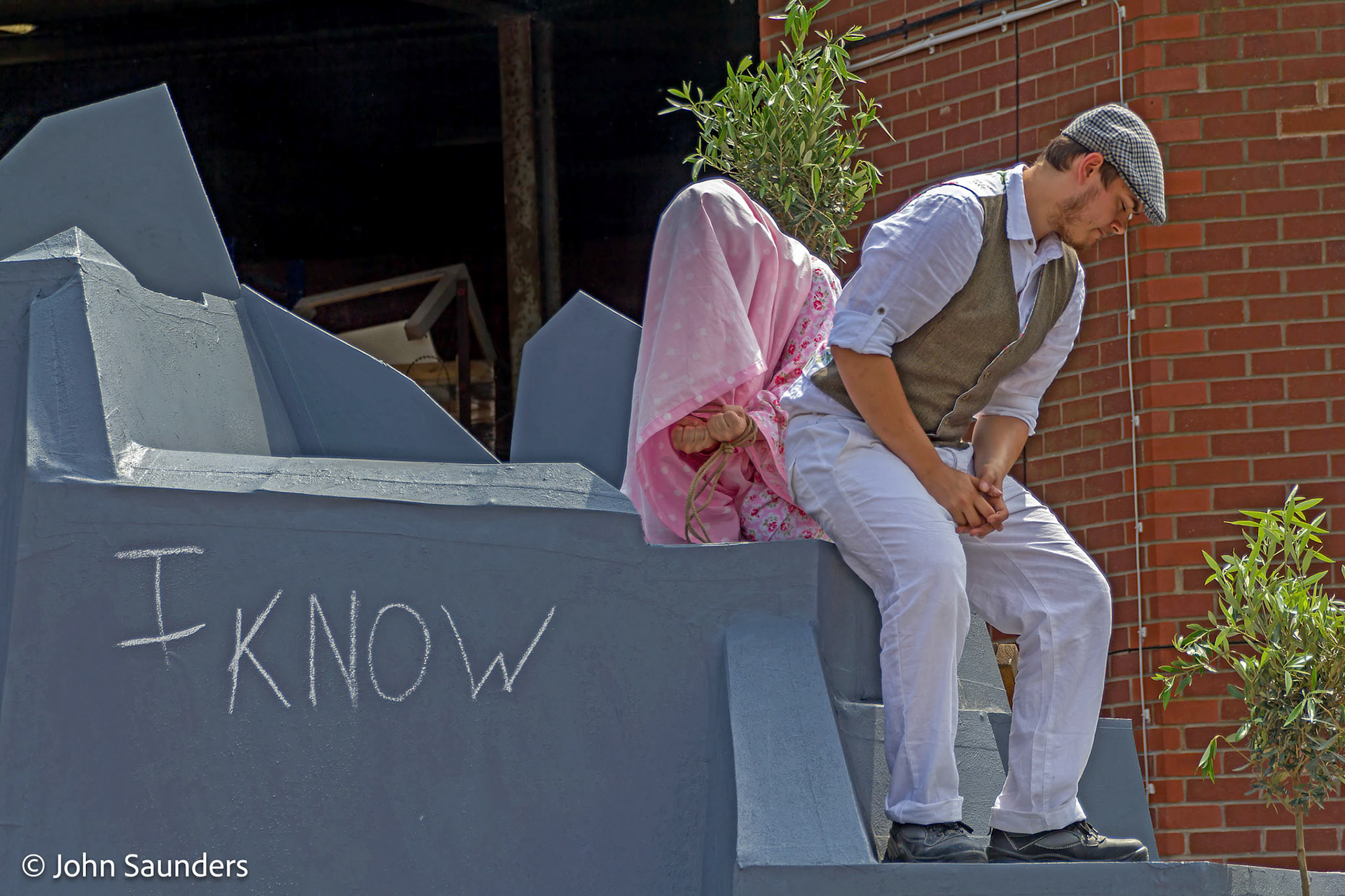 The Woman taken in Adultery, dress rehearsal