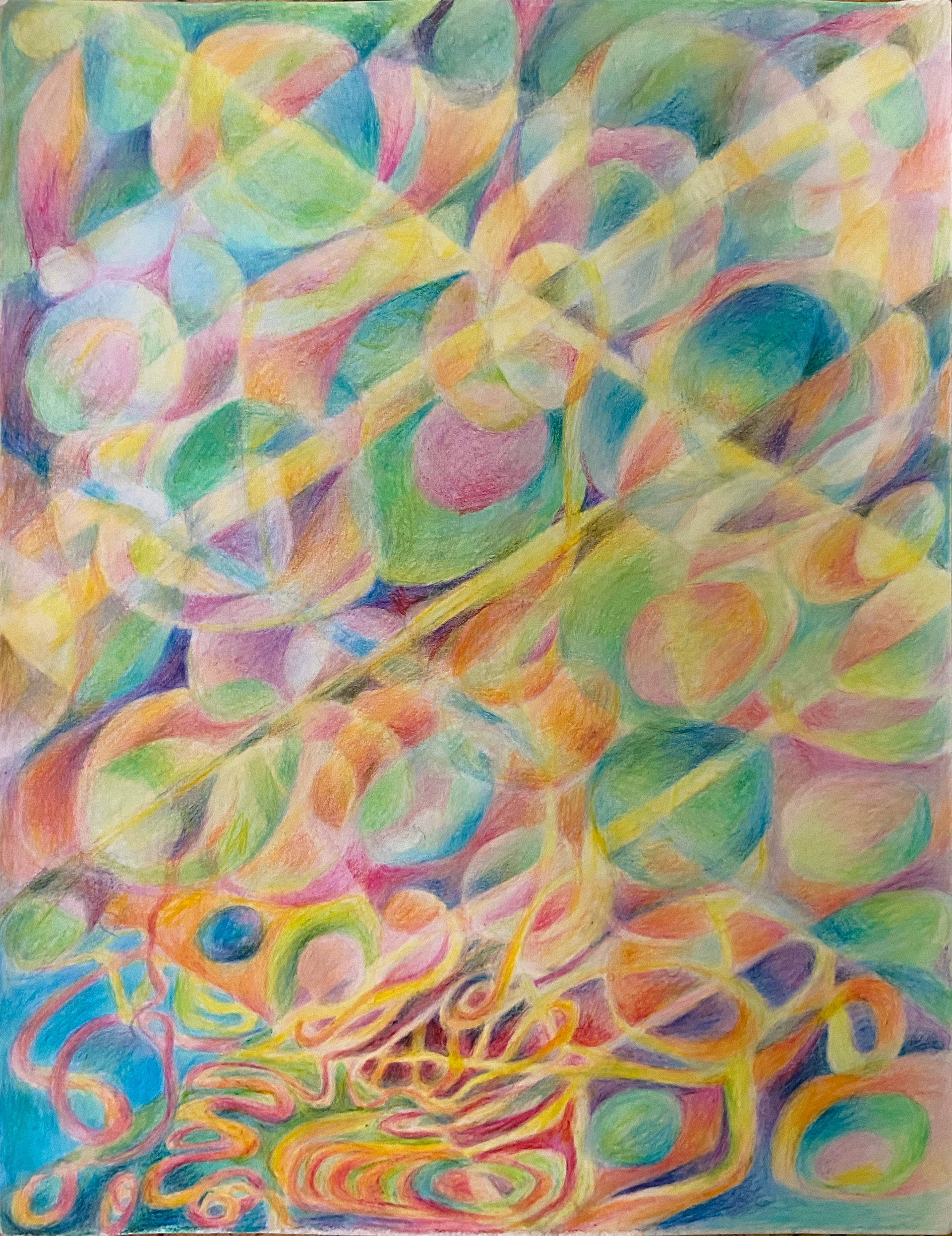 untitled, colored pencil, 11 x 14, 2024