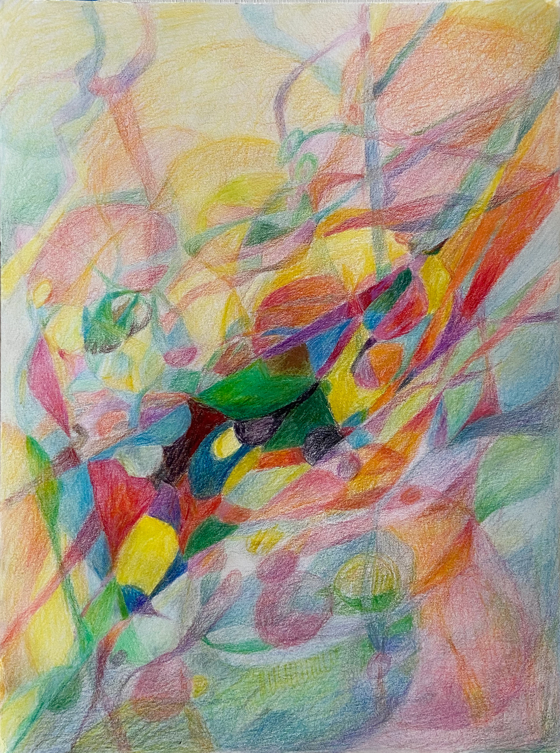 untitled, colored pencil, 9 x 12, 2022