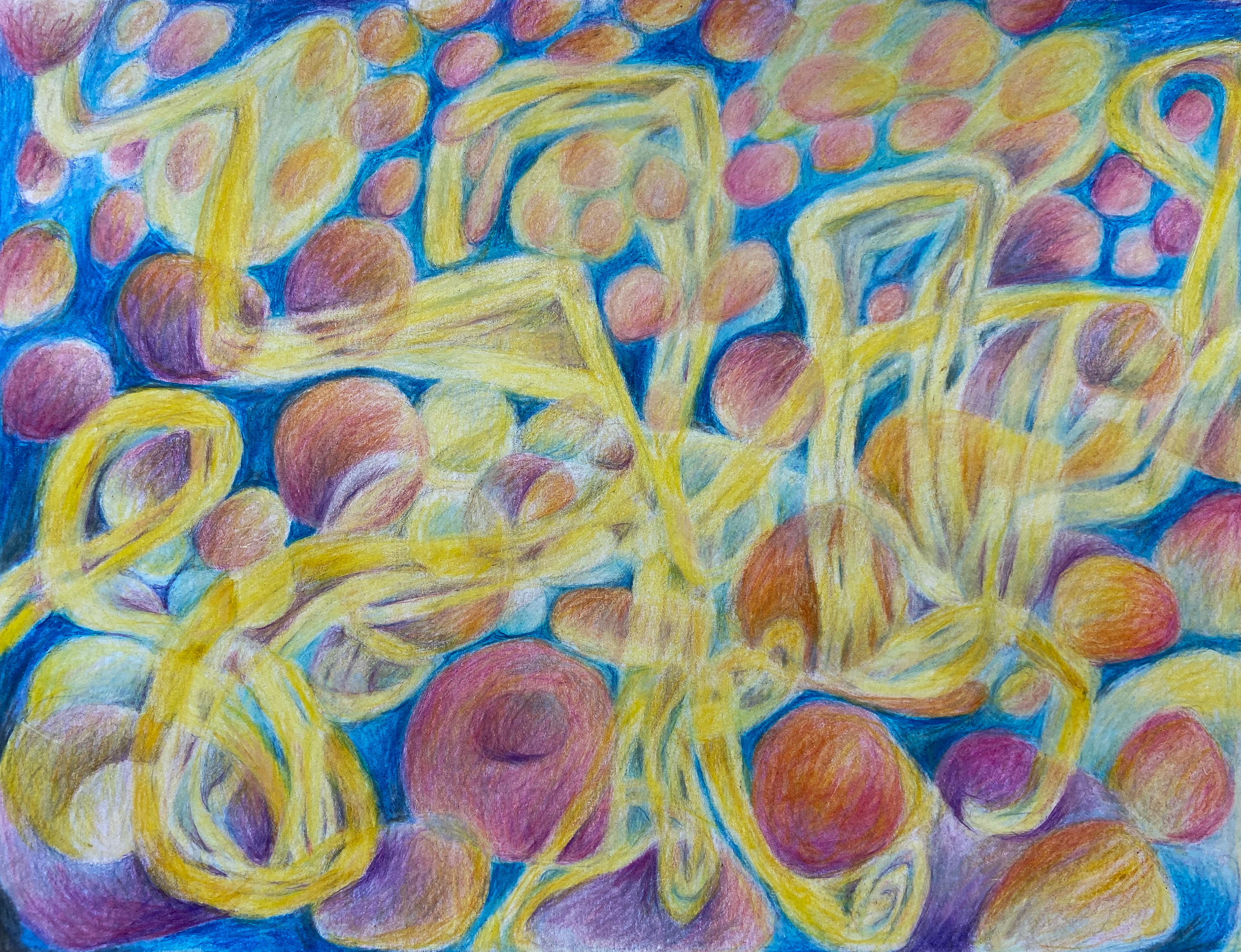 untitled, colored pencil, 11 x 14, 2023