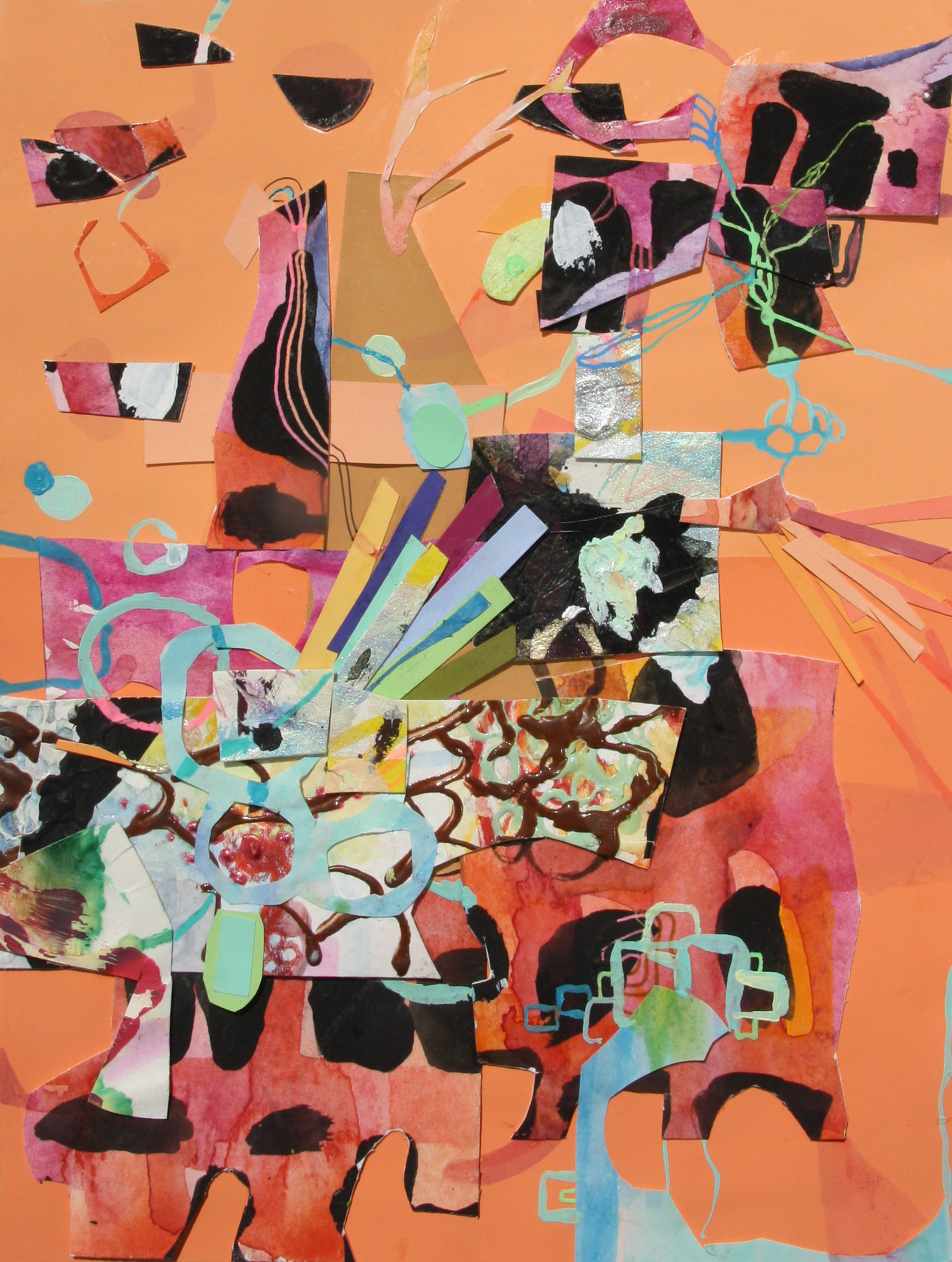 Mesopotamia, 6 x 8, watercolor, ink, acrylic, gouache, flasche, paper, 2012