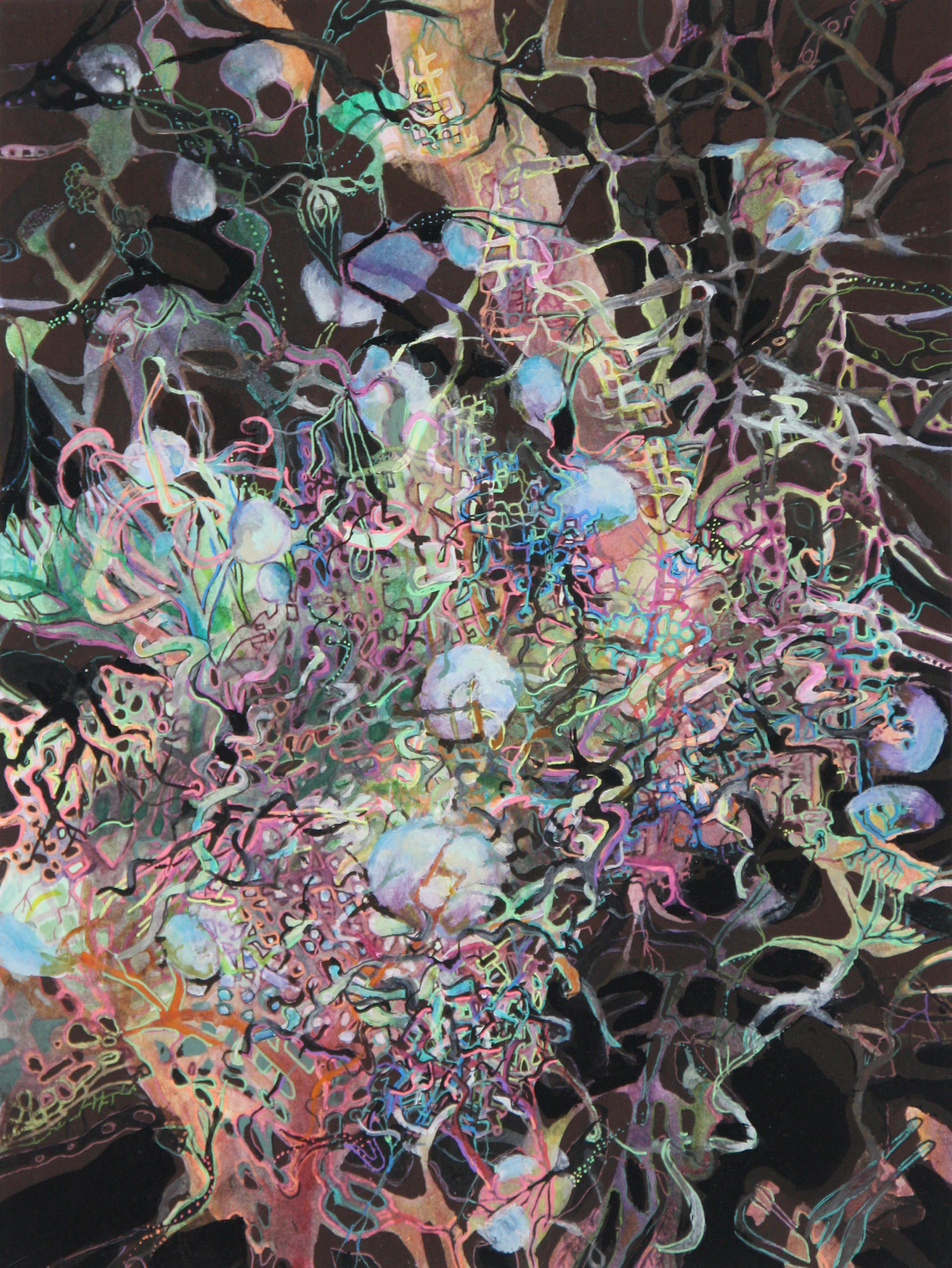 9 x 12, watercolor, ink, acrylic, gouache, flasche, paper, 2012