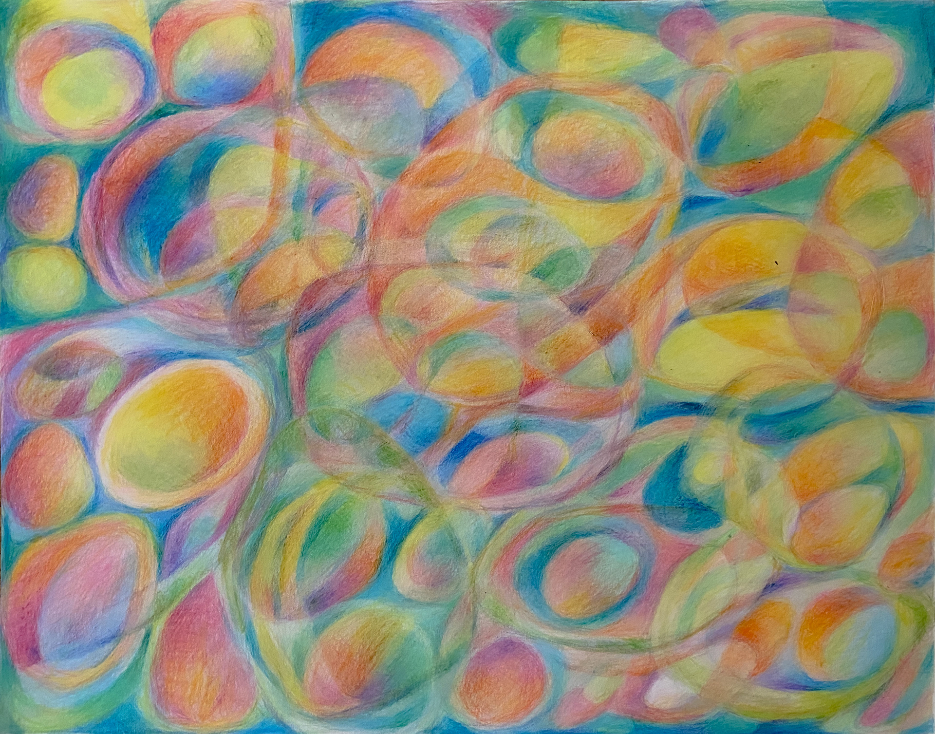 untitled, colored pencil, 11 x 14, 2024