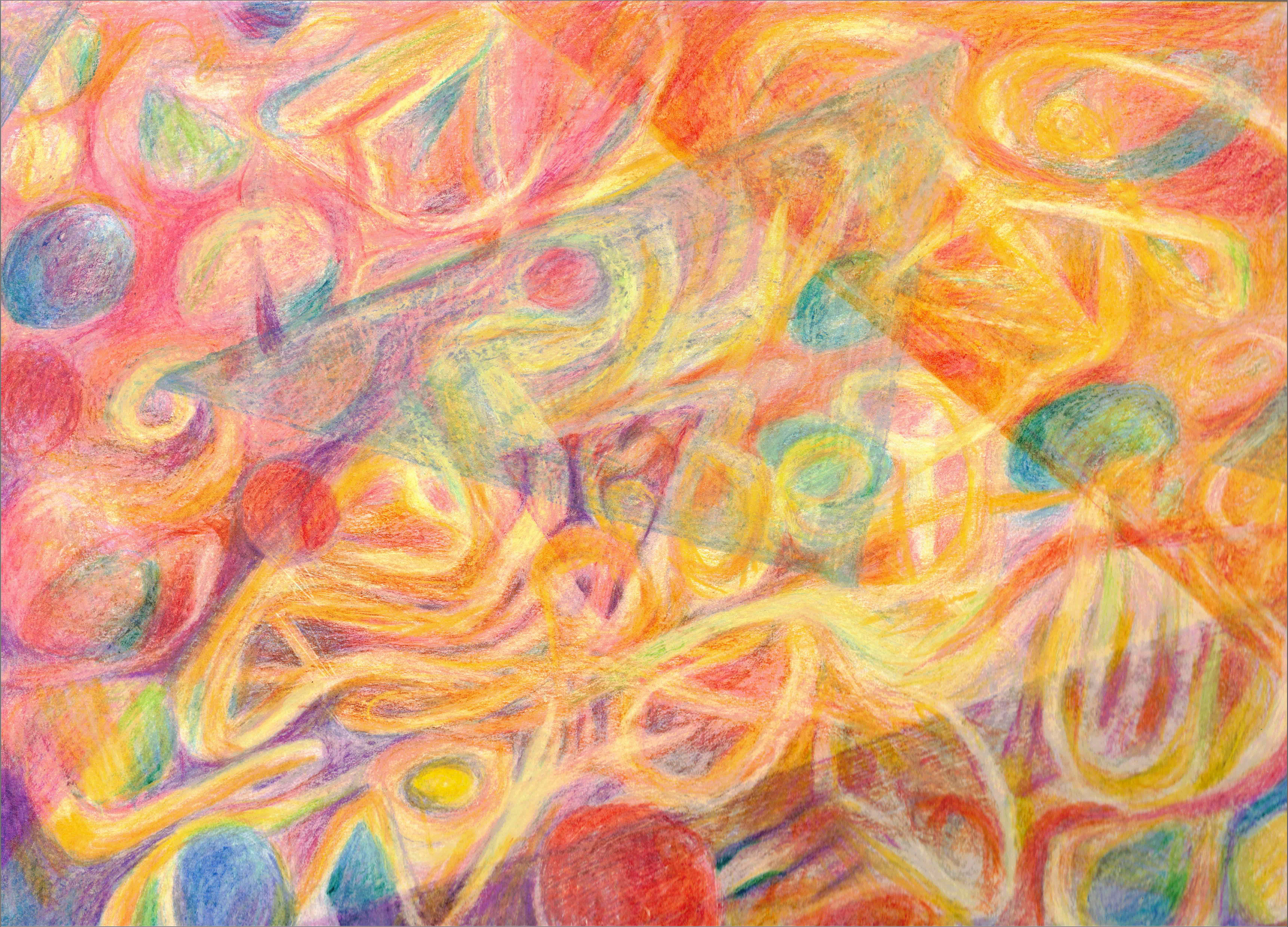 untitled, colored pencil, 11 x 14, 2025