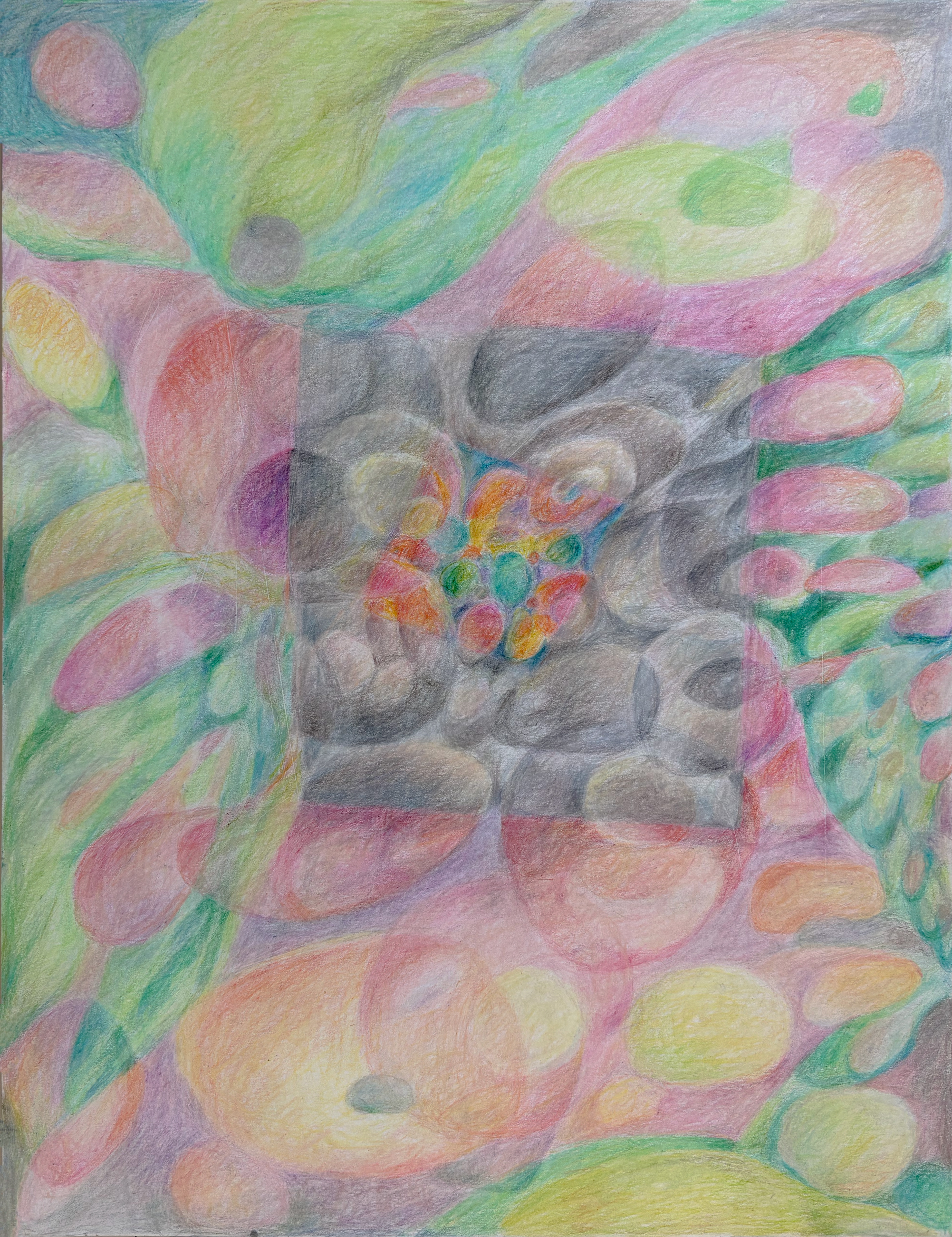 Boiling Point, colored pencil on paper, 11 x 14 inches, 2026