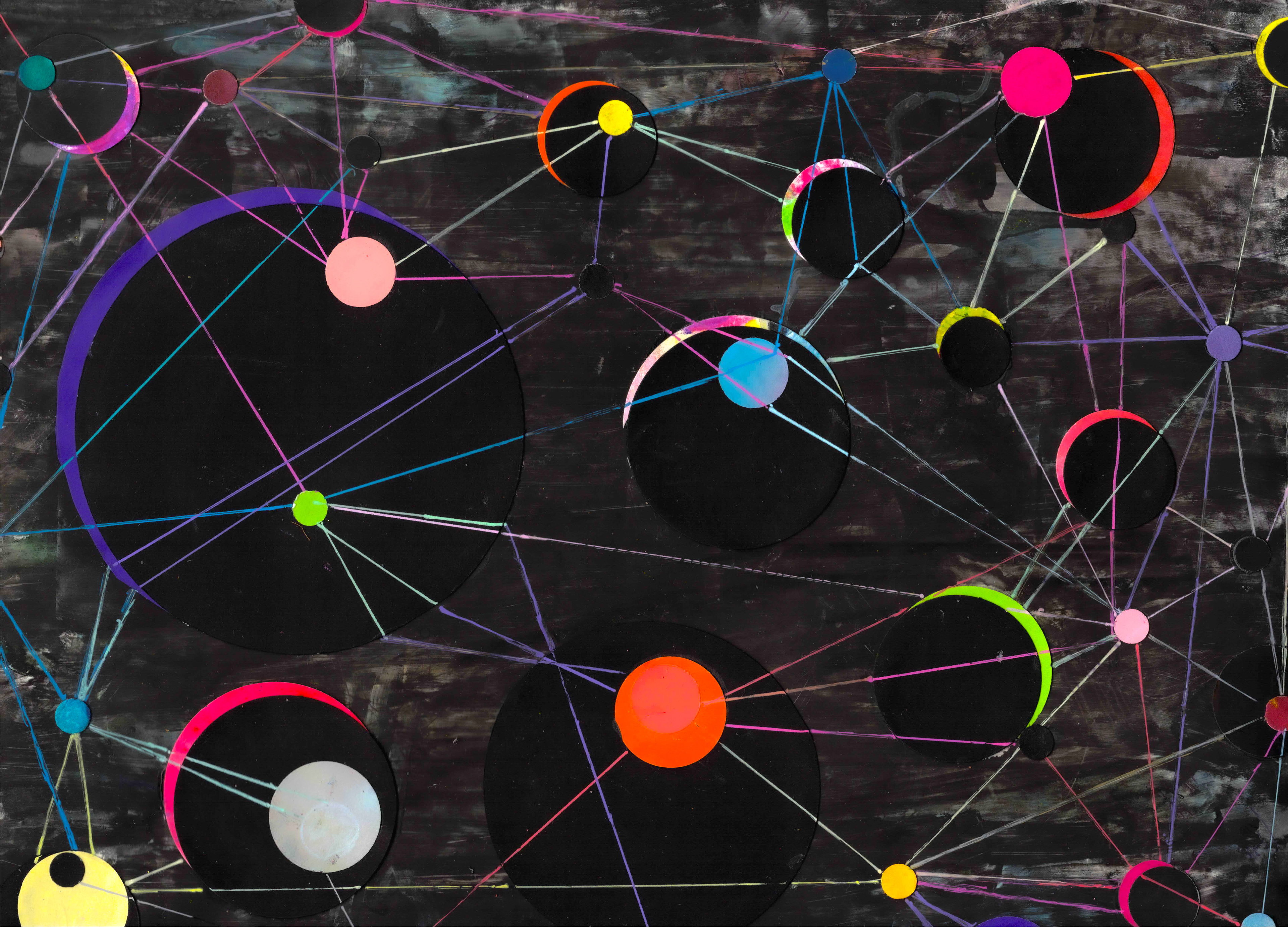 paper, pencil, graphite, pen, carbon, on synthetic paper, 9 x 12, 2025