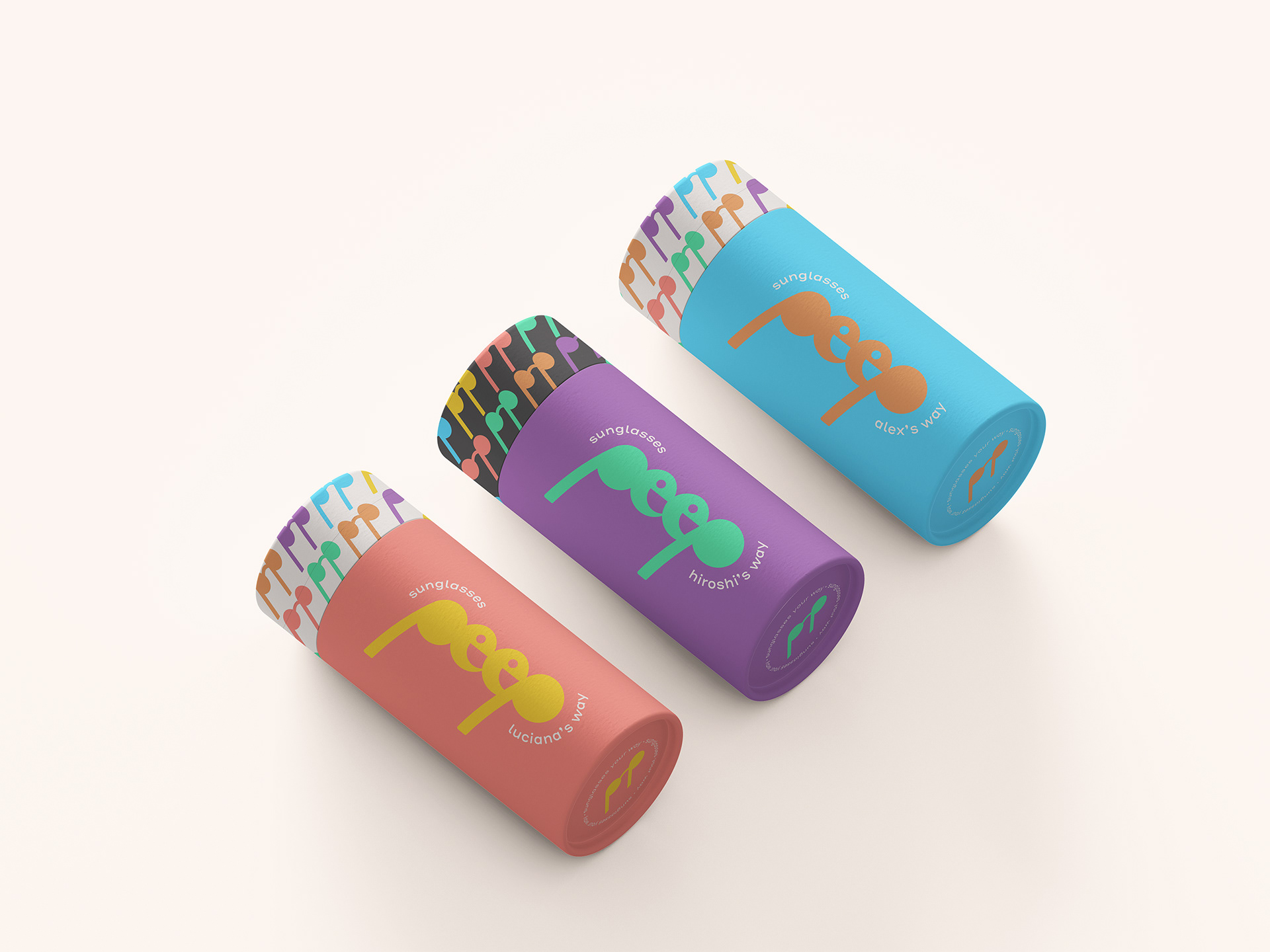 Personalized sunglasses packaging