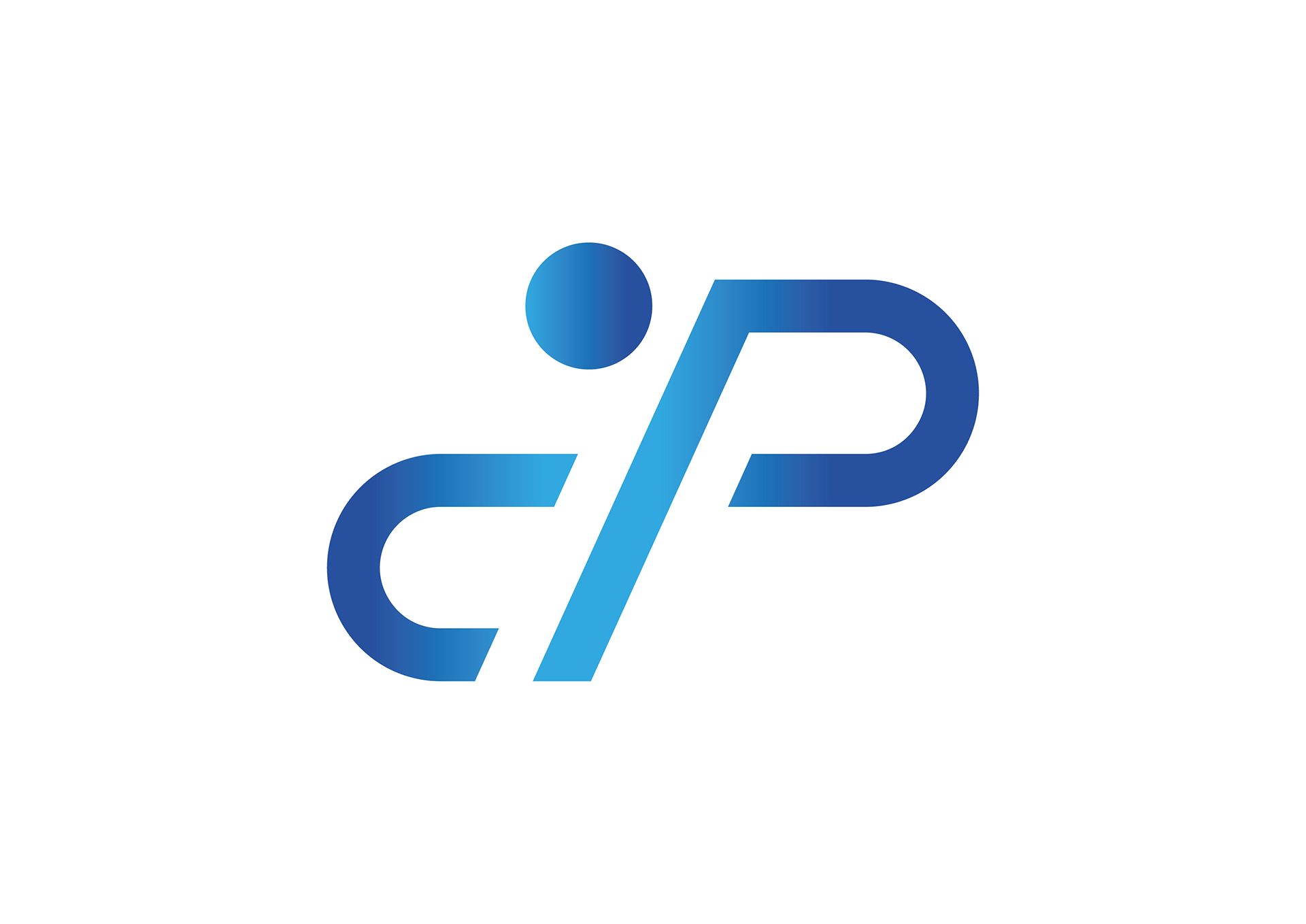 Logo eines Fahrradherstellers mit blauem Farbverlauf