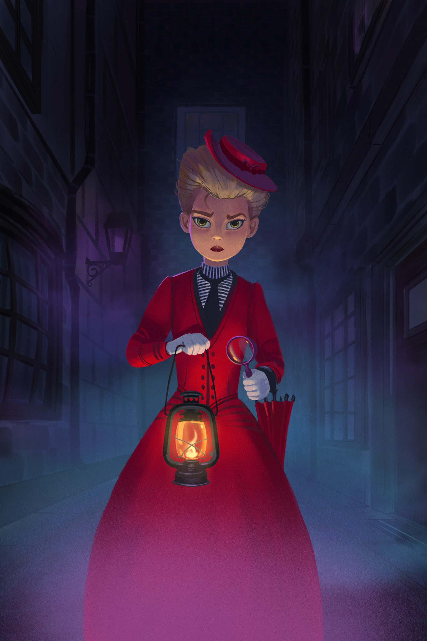 MISS SCARLET ~ illustration unpublished 