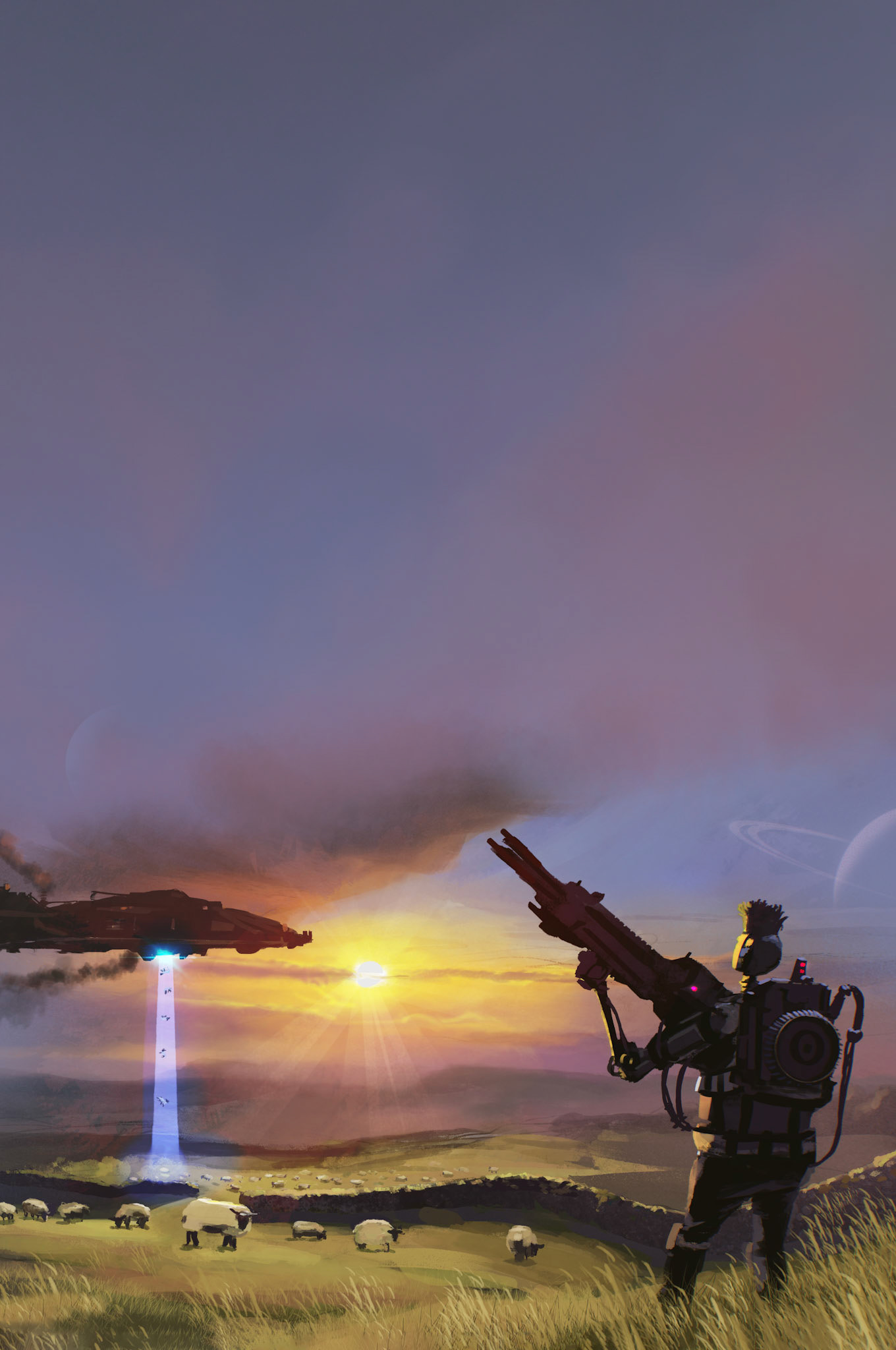 THE SHEEP THIEVES ~ book cover illustration