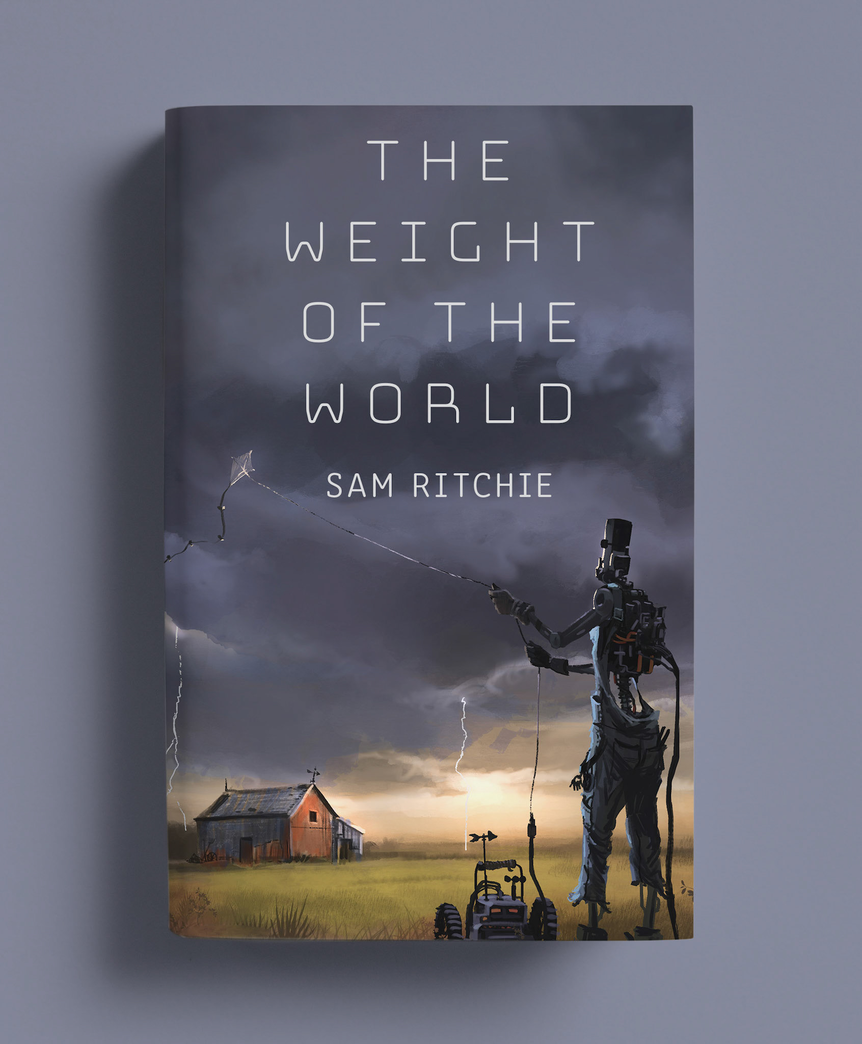THE WEIGHT OF THE WORLD ~ book cover illustration