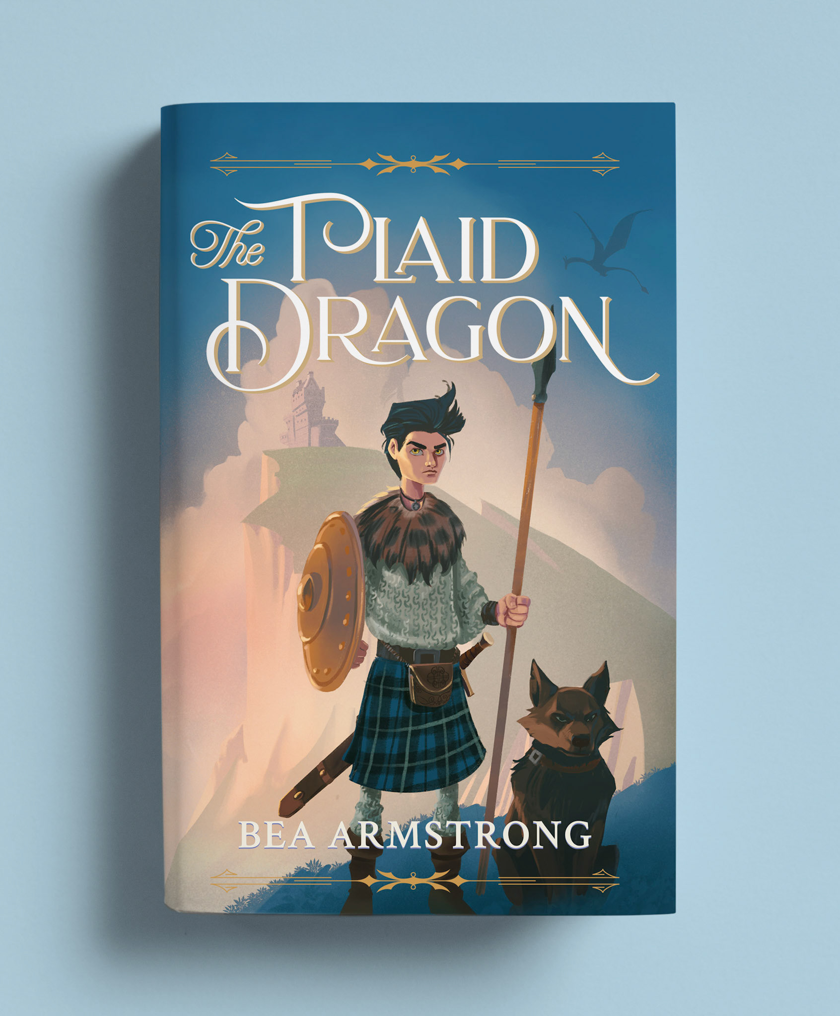 THE PLAID DRAGON ~ cover illustration & type design