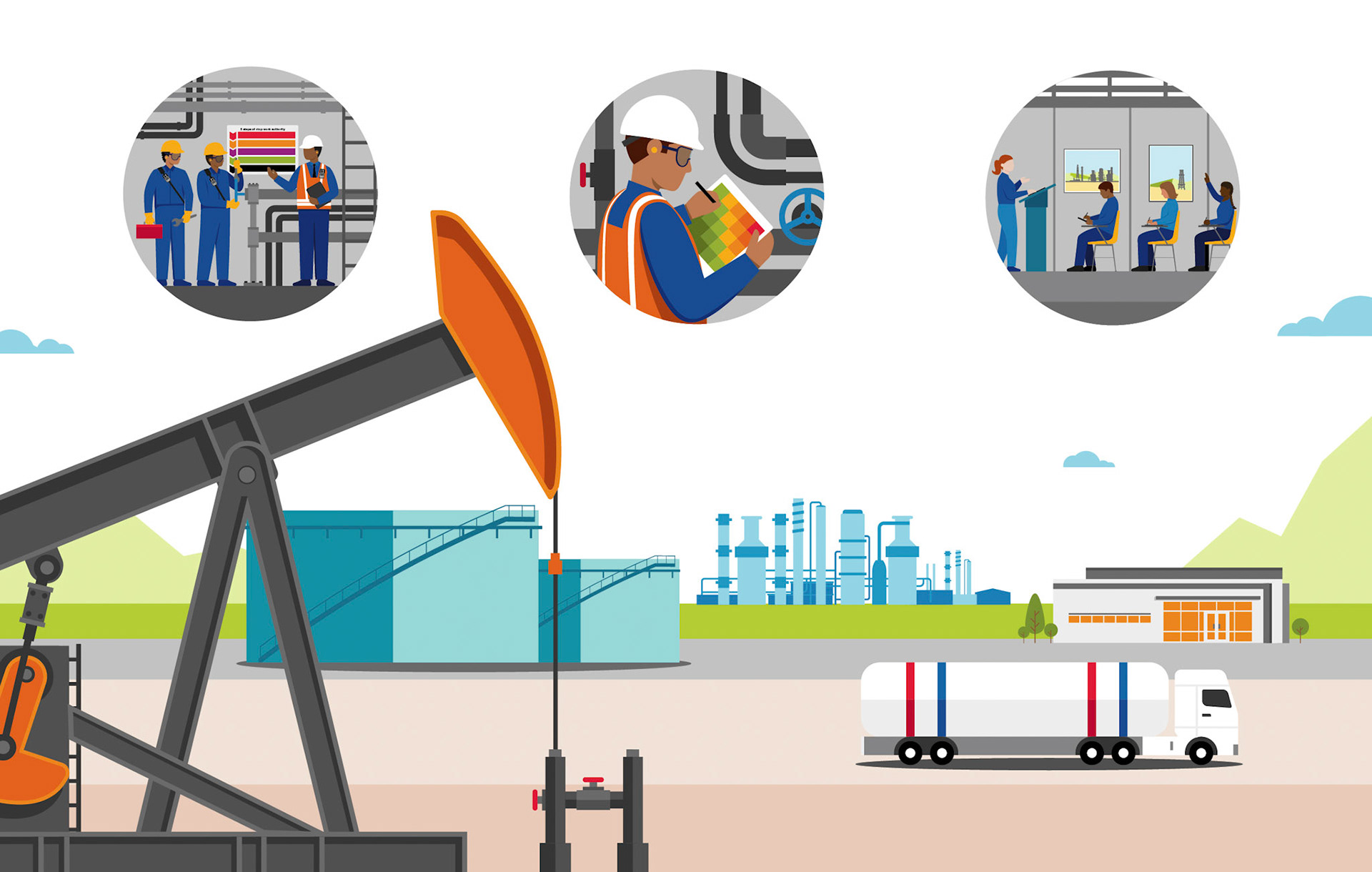 CHEVRON 2025 ANNUAL REPORT ~ illustration