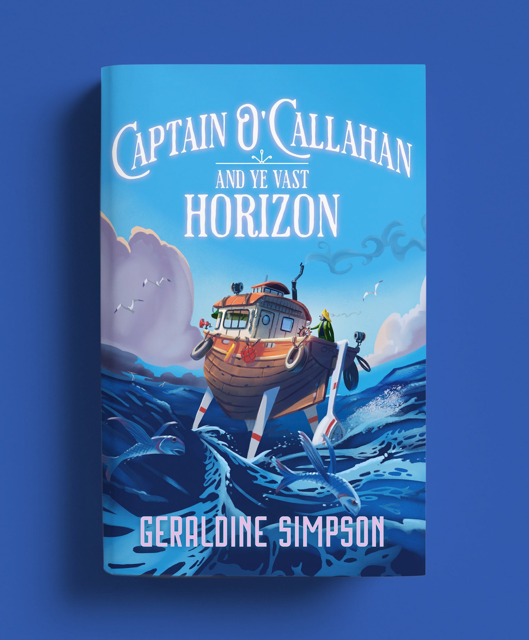 CAPTAIN O'CALLAHAN AND YE VAST HORIZON GWENDOLYN ~ cover illustration & type design