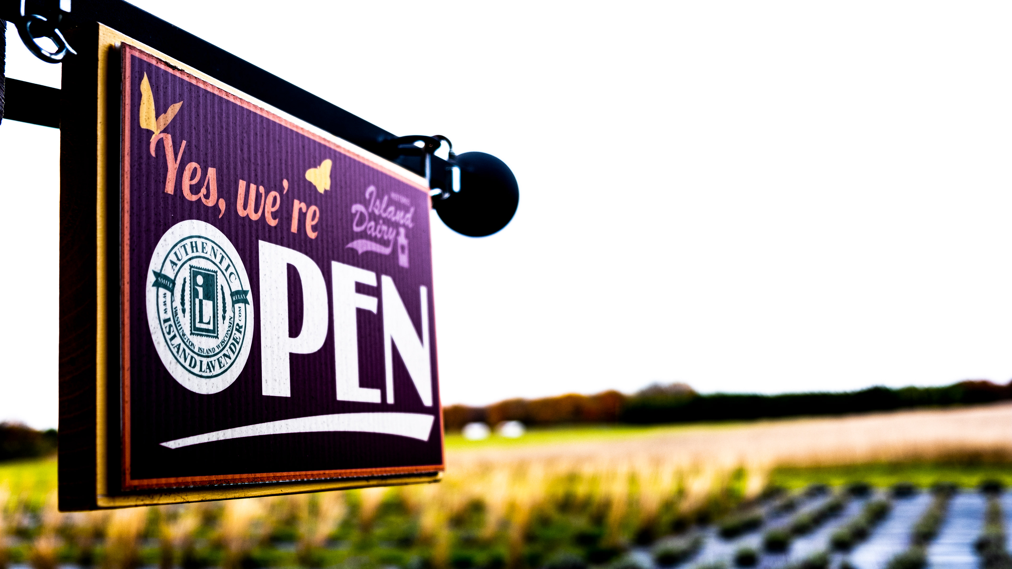 Washington Island Lavender Field - Sign