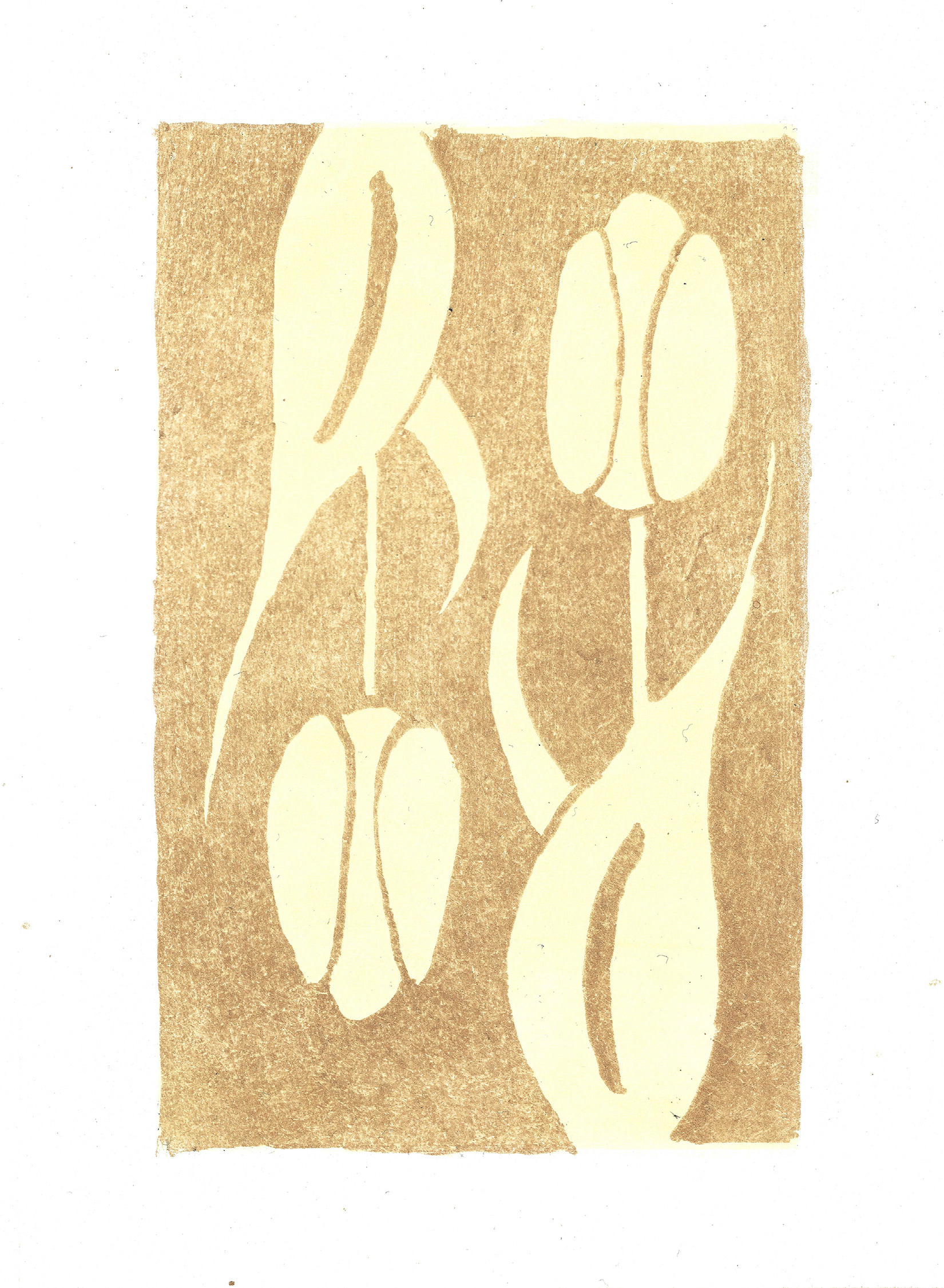 Spring, 2023, pronto plate lithograph, 3.5 x 5.5 inches