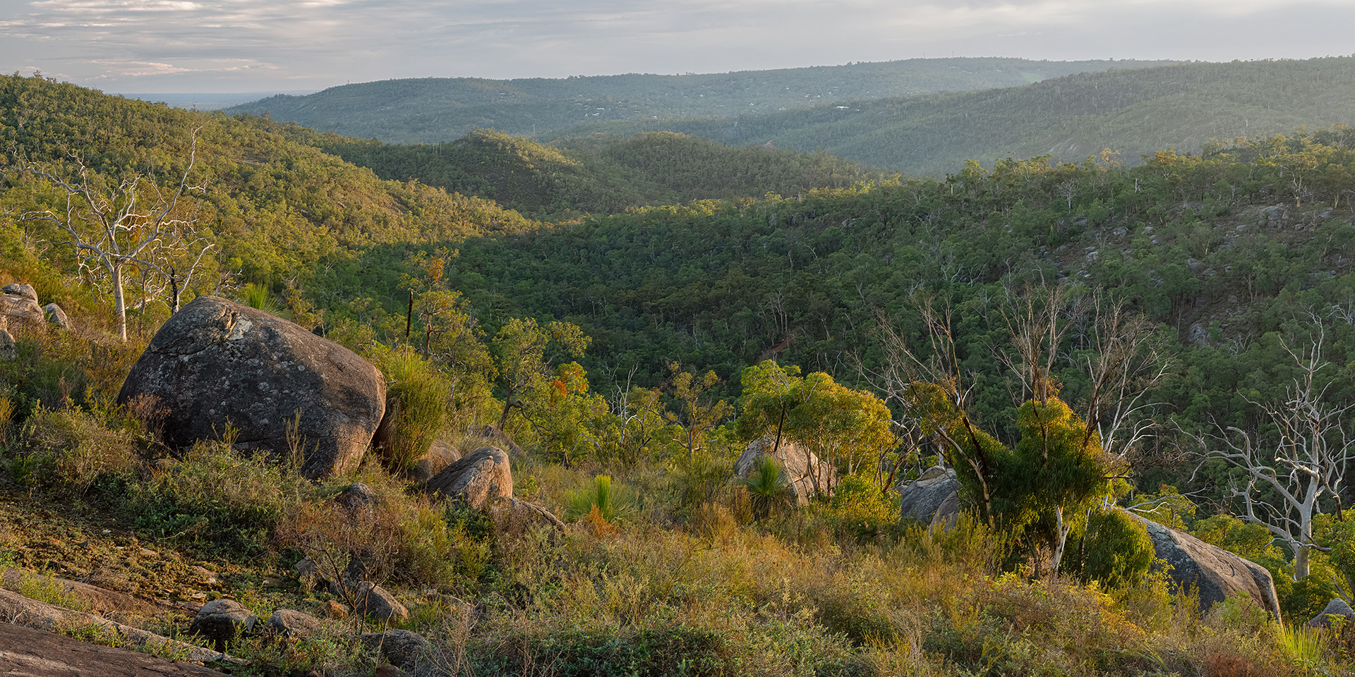 Rolling hills near Perth, WA.