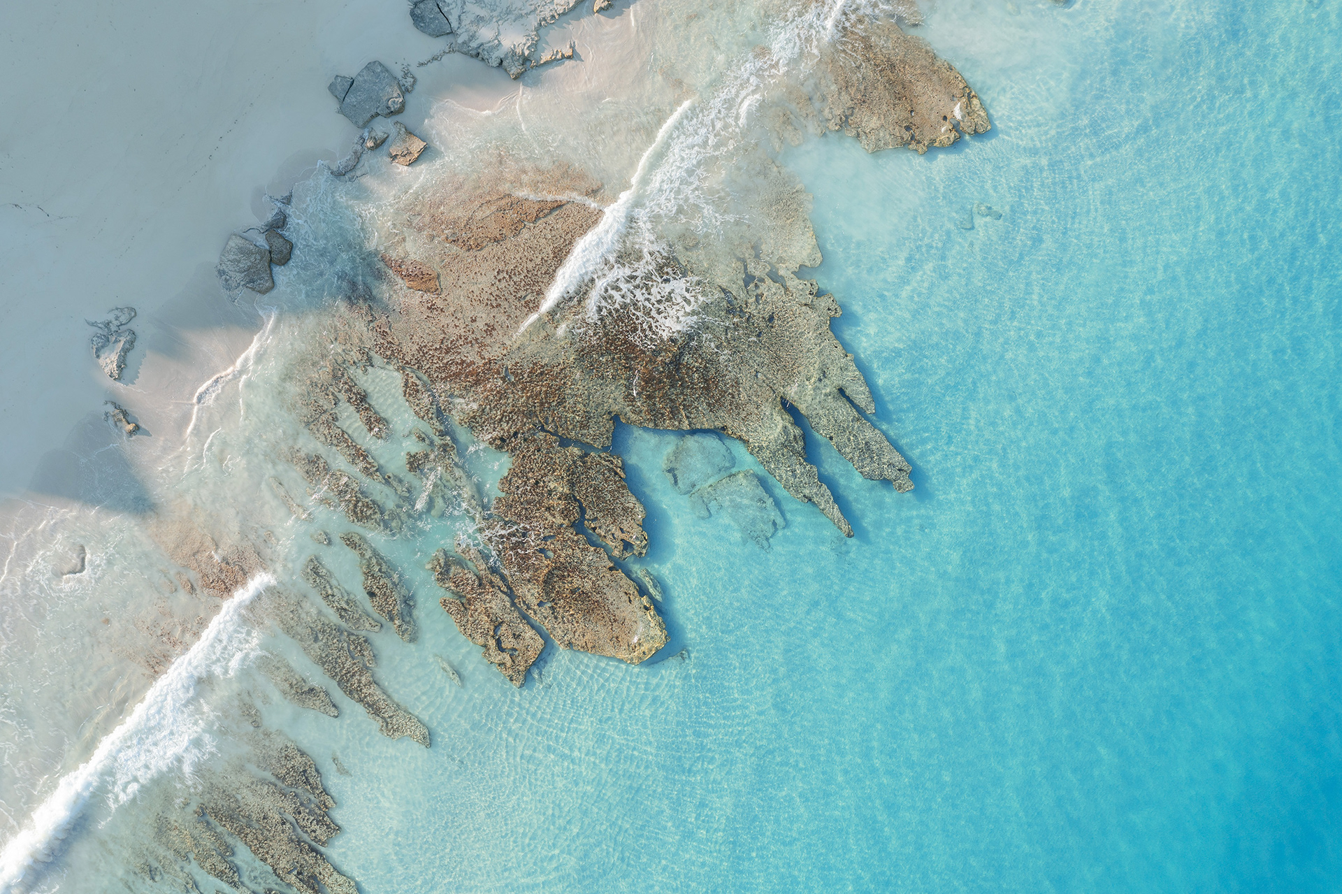 A bird's eye view of the beach near Dunsborough.