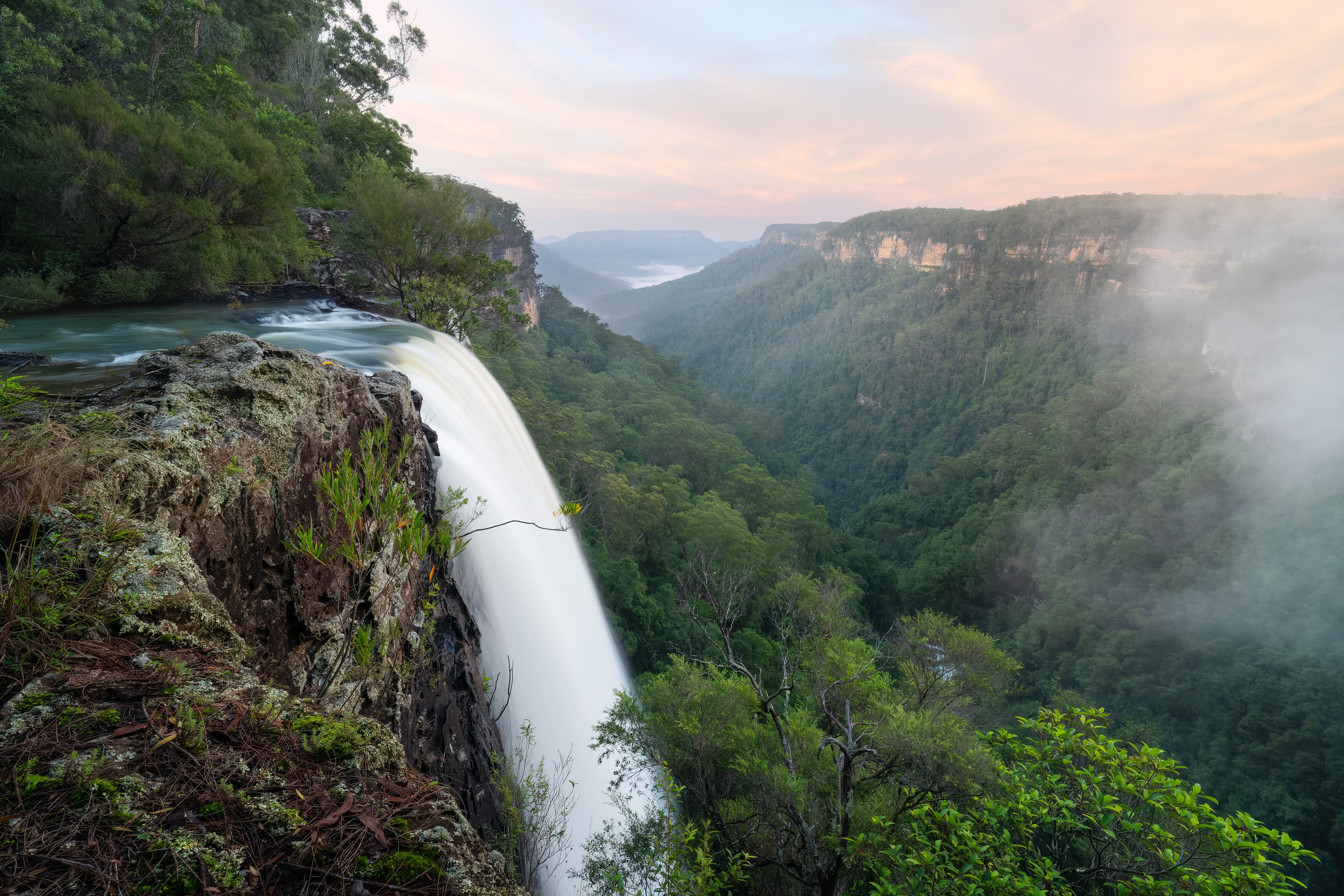 Fitzroy Falls lookout view in Southern Highlands NSW